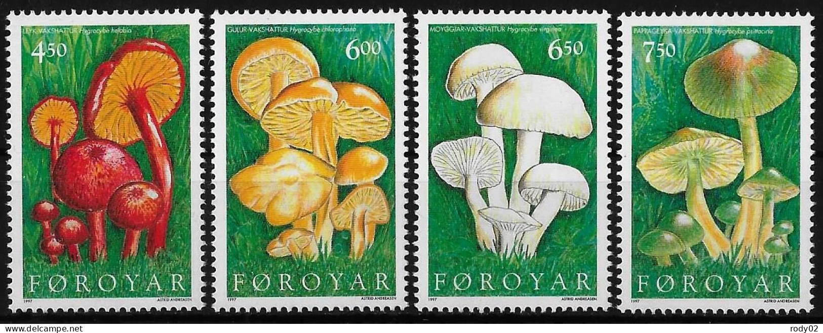 FEROE - CHAMPIGNONS - N° 307 A 310 - NEUF** MNH - Mushrooms