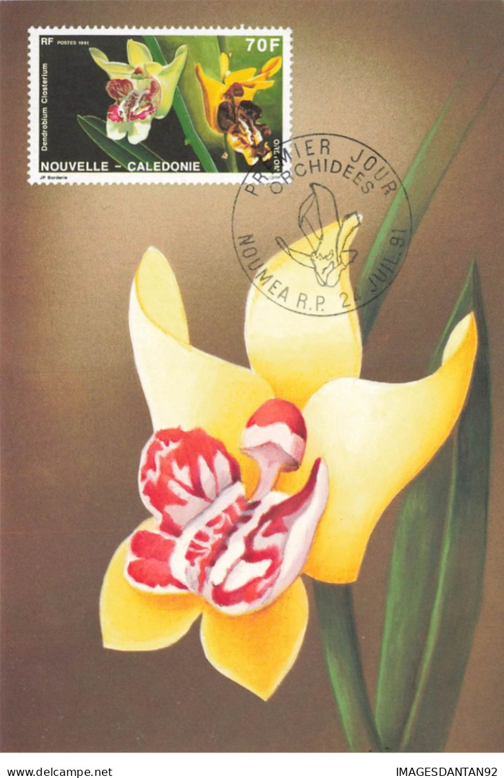 CARTE MAXIMUM #23394 NOUVELLE CALEDONIE NOUMEA 1991 ORCHIDEES - Maximumkaarten