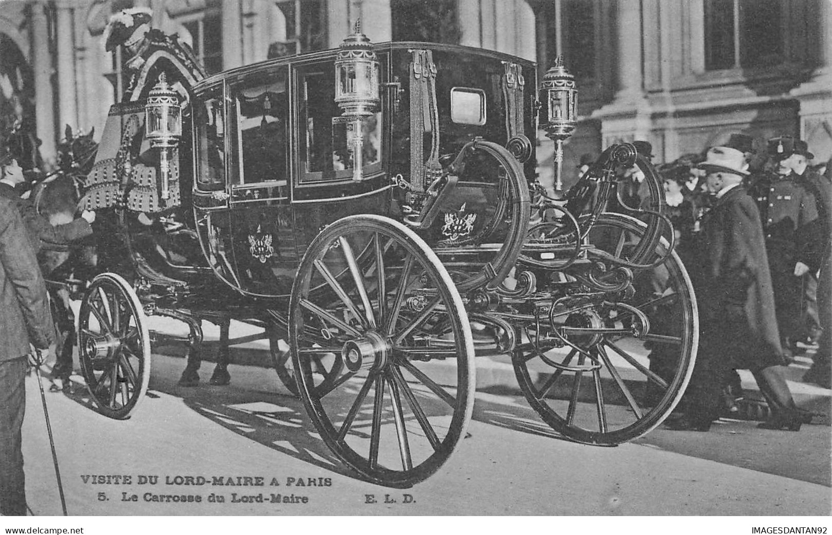 75 PARIS #23241 VISITE DU LORD MAIRE LE CARROSSE - Otros & Sin Clasificación