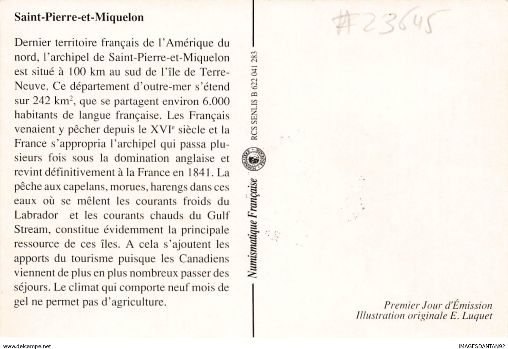 CARTE MAXIMUM #23645 SAINT PIERRE ET MIQUELON 1992 LES PHARES PHARE DU FEU ROUGE - Cartoline Maximum
