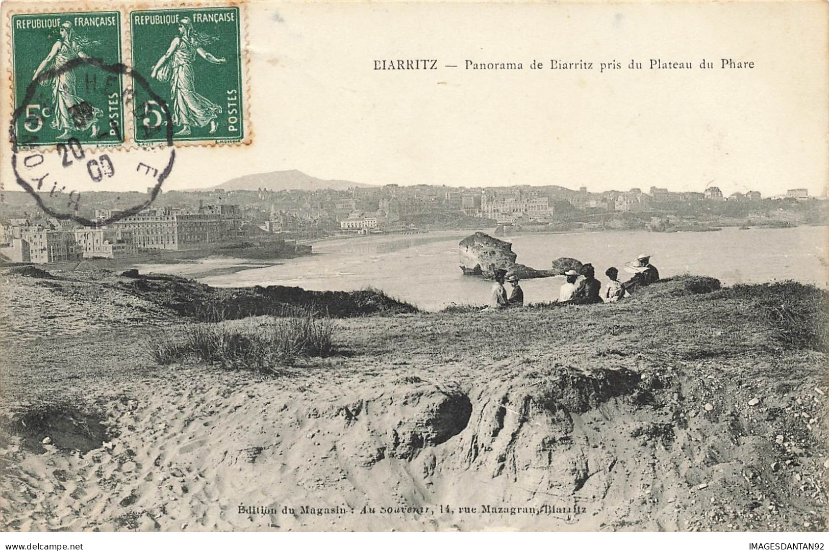 64 BIARRITZ #20514 PANORAMA PRIS DU PLATEAU DU PHARE - Biarritz