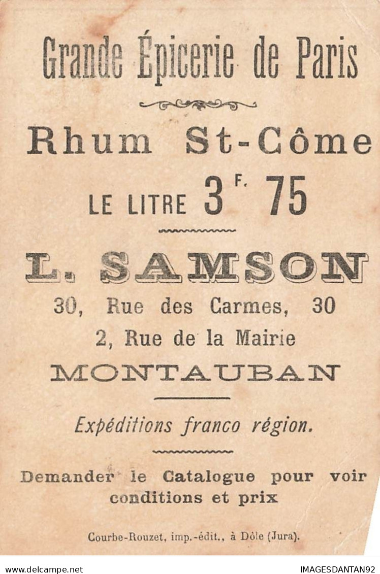 CHOCOLAT SAMSON RHUM SAINT COME MONTAUBAN VOICI QUI T APPRENDRA FRANCE CHINE CHINOIS - Other & Unclassified