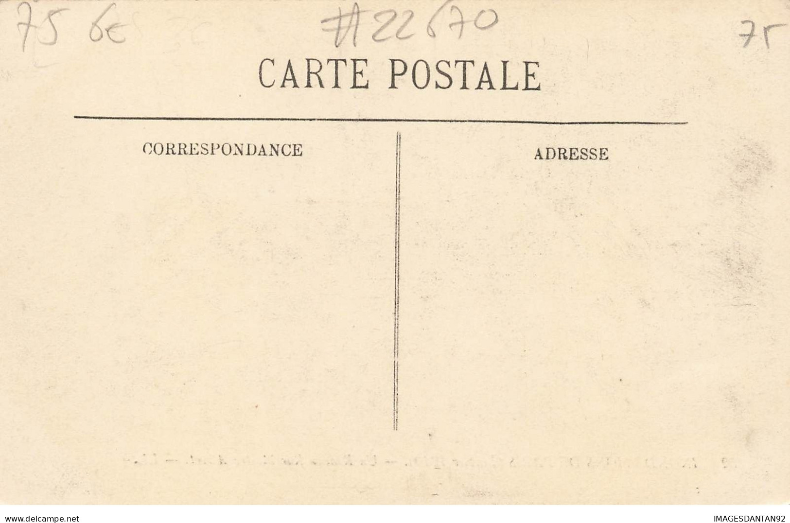 75 PARIS #22670 INONDATIONS 1910 RADEAU RUE MAITRE ALBERT COMMERCE VINS - Überschwemmung 1910