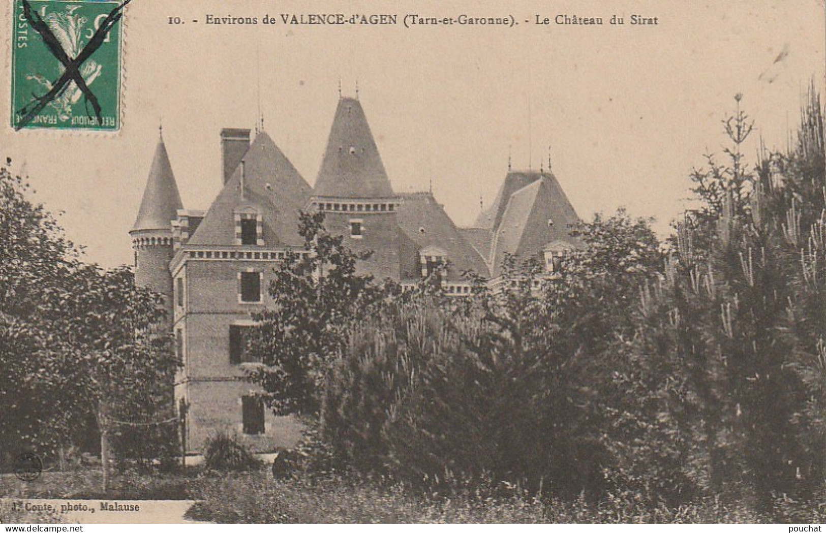 XXX -(82) ENVIRONS DE VALENCE D' AGEN - LE CHATEAU DU SIRAT - 2 SCANS - Autres & Non Classés