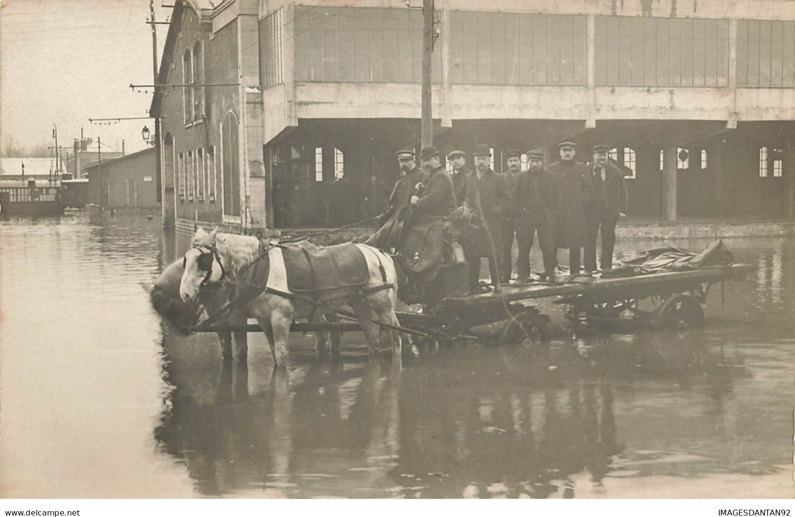 75013 PARIS #23042 INONDATIONS DE PARIS IVRY 1910 LOT DE 9 CARTES PHOTOS - Paris (13)