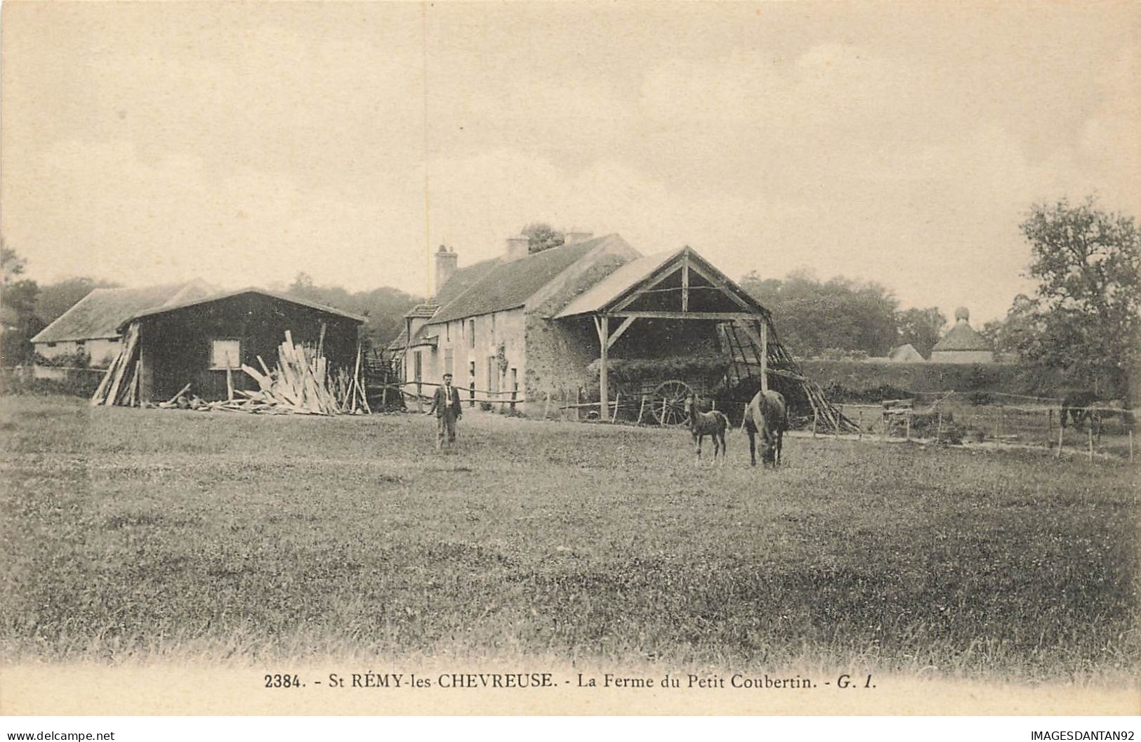78 ST REMY LES CHEVREUSE #24177 FERME DU PETIT COUBERTIN CHEVAUX - St.-Rémy-lès-Chevreuse
