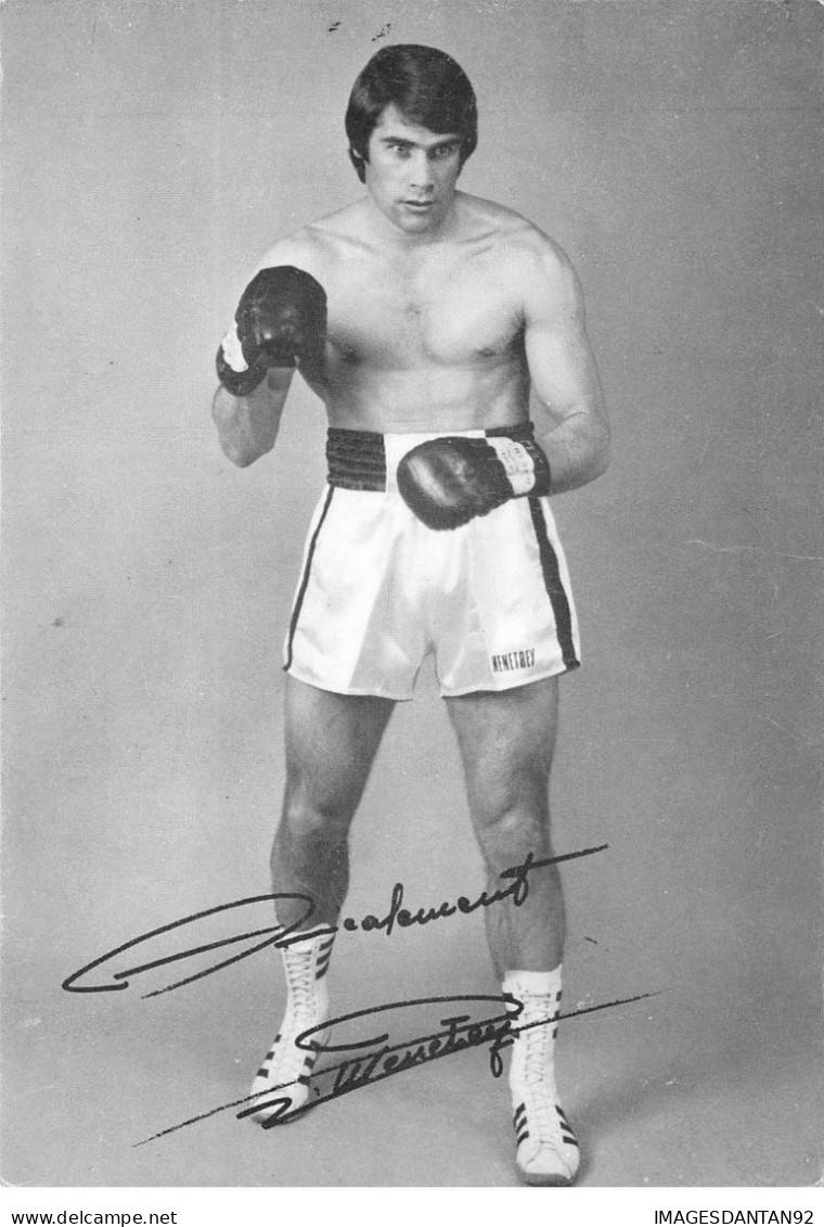 BOXE #25984 ROGER MENETREY BOXEUR AVEC VERITABLE AUTOGRAPHE BOXING - Boksen