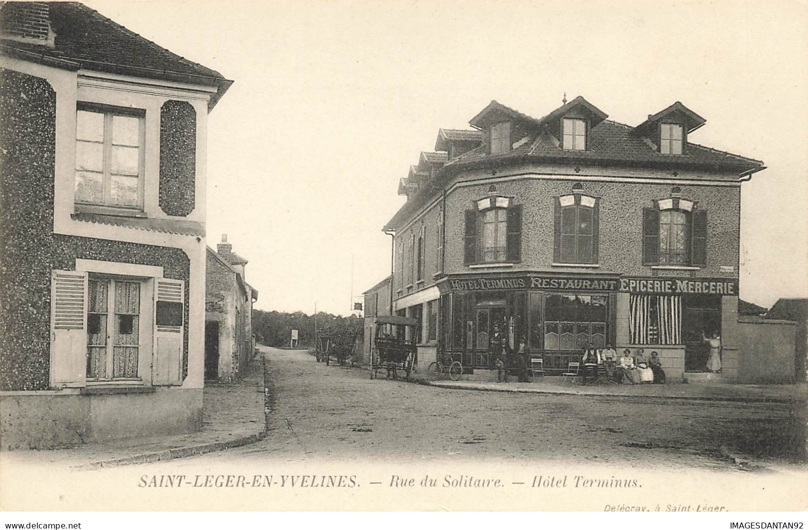 78 ST LEGER EN YVELINES #24169  RUE DU SOLITAIRE HOTEL TERMINUS RESTAURANT EPICERIE MERCERIE - St. Leger En Yvelines