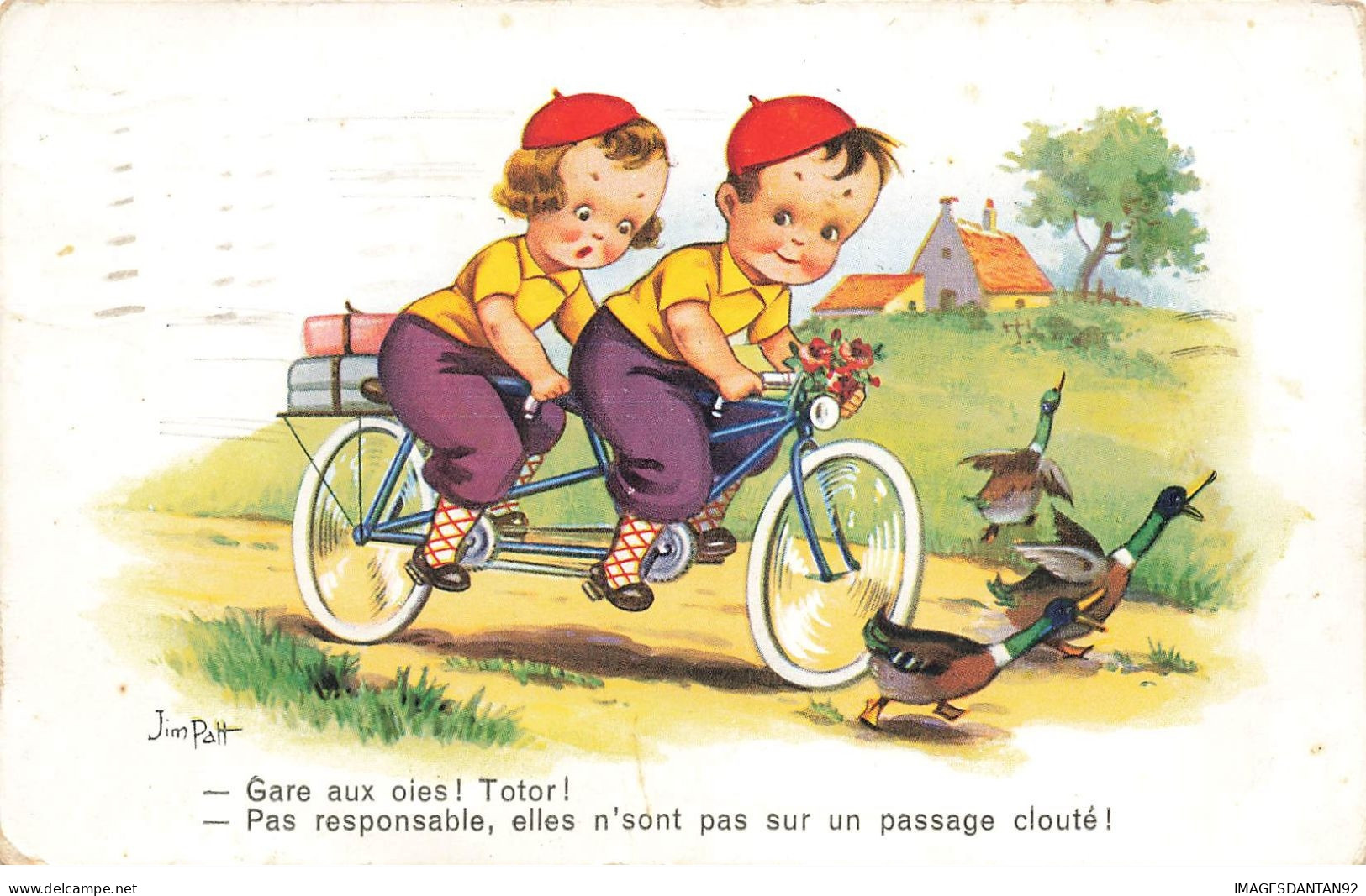 CYCLISME #25985 GARE AUX OIES CANARDS DUCK TOTOR VELO TANDEM - Radsport