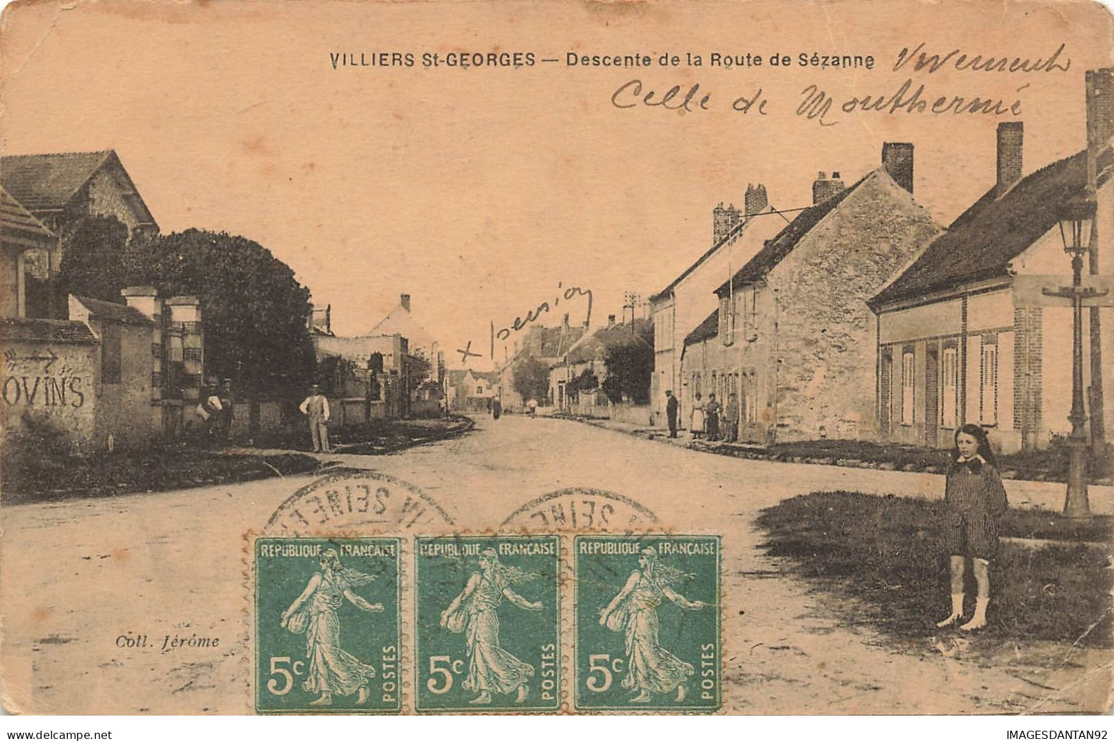 77 VILLIERS ST GEORGES #23801  DESCENTE DE LA ROUTE DE SEZANNE - Villiers Saint Georges