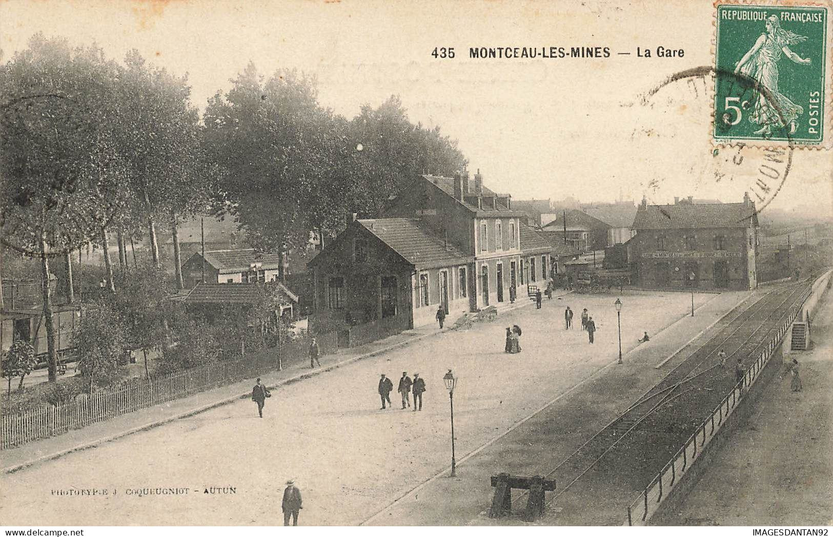 71 MONTCEAU LES MINES #12481 LA GARE - Montceau Les Mines