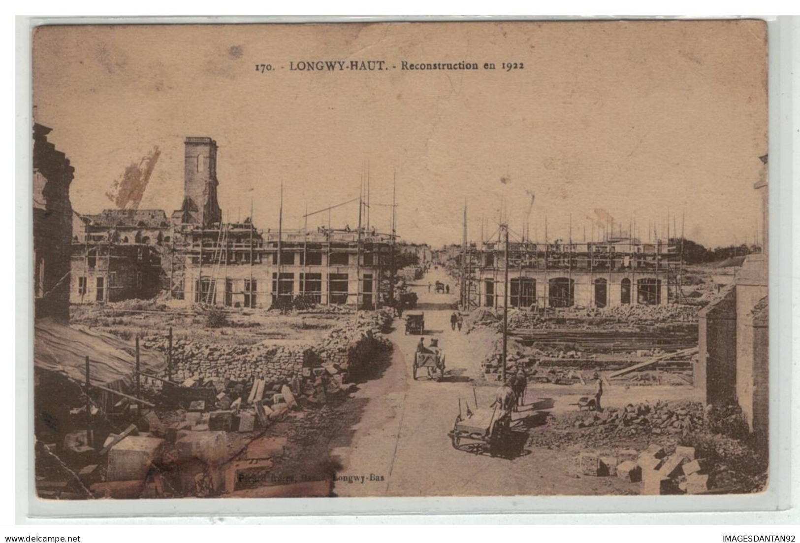 54 LONGWY HAUT RECONSTRUCTION EN 1922 - Longwy