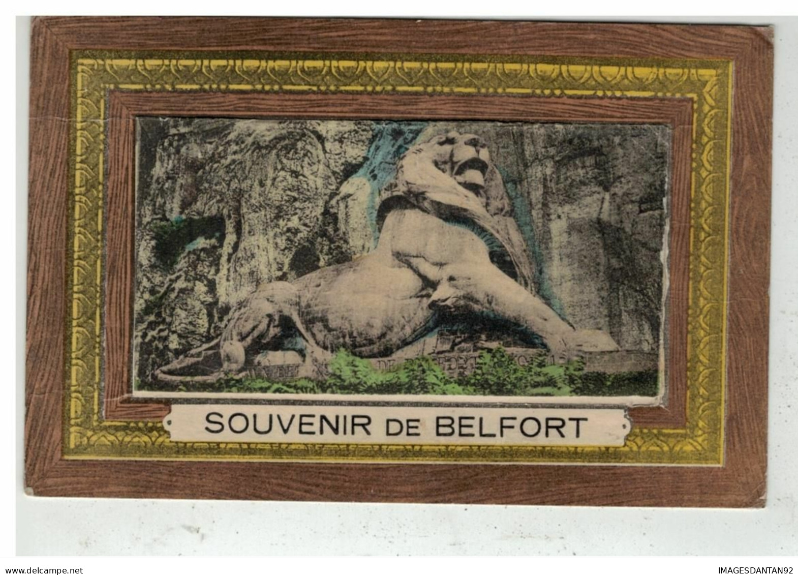 90 BELFORT #15351 SOUVENIR CARTE A SYSTEME LE LION - Belfort - Ciudad