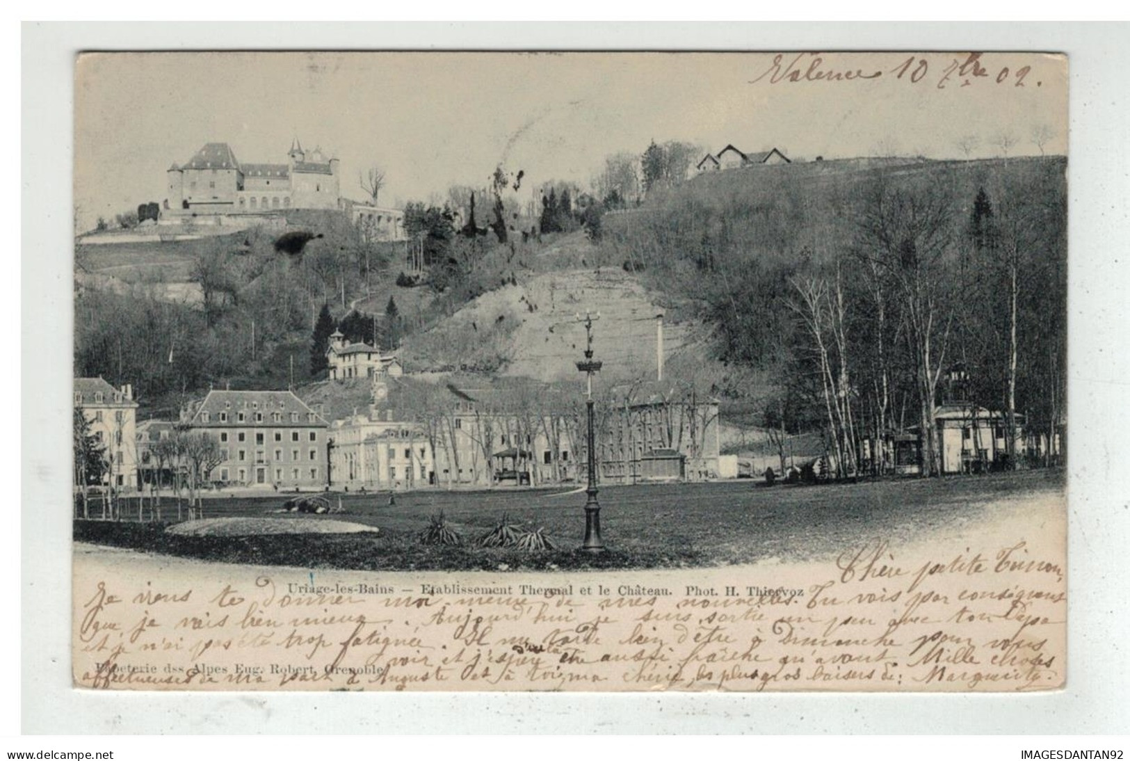 38 URIAGE LES BAINS ETABLISSEMENT THERMAL ET LE CHATEAU - Uriage