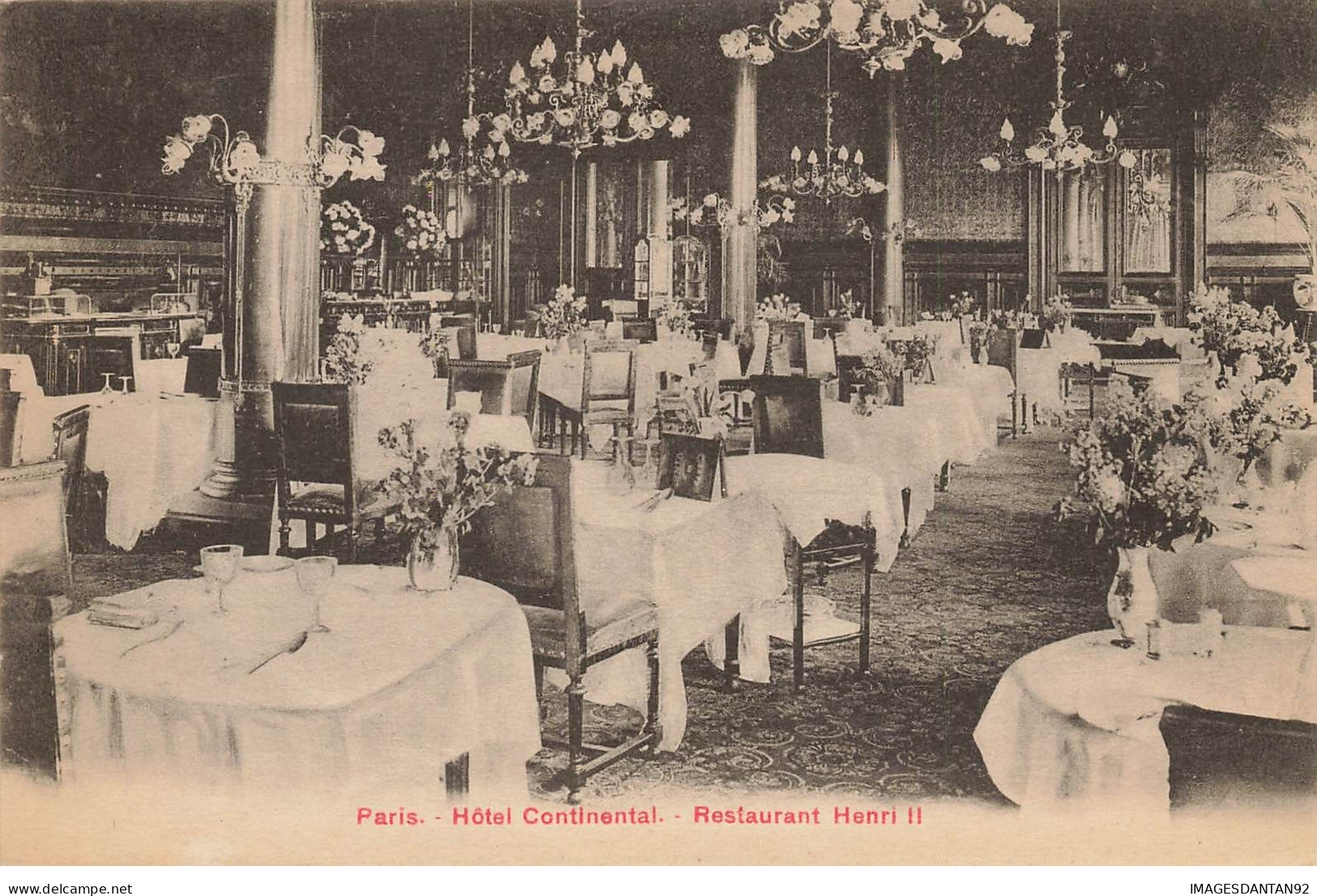 75 PARIS 01 #23019 HOTEL CONTINENTAL RESTAURANT HENRI II - Distrito: 01