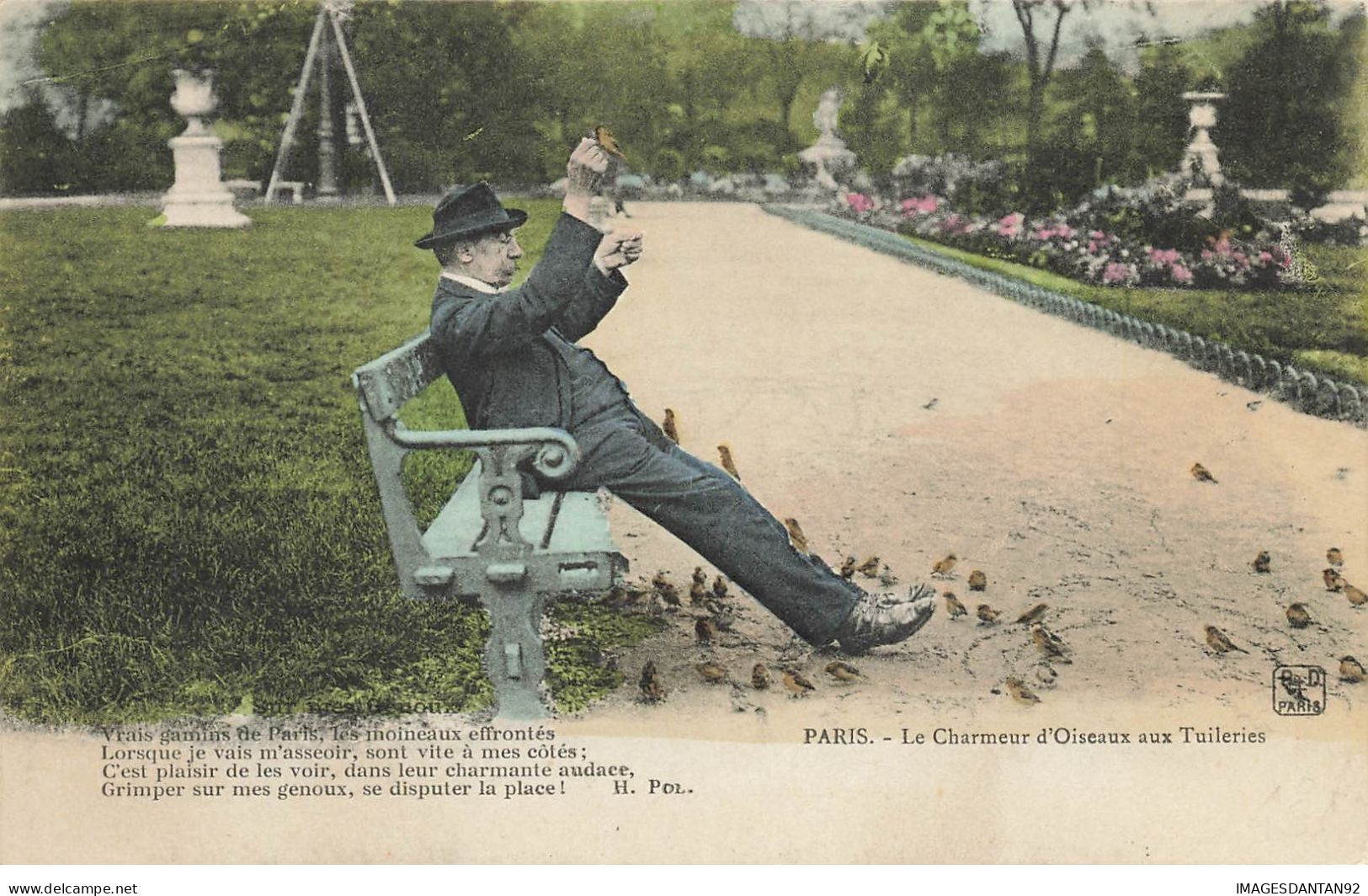 75 PARIS 01 #23000 PETIT METIER JARDIN DES TUILERIES CHARMEUR D OISEAUX - District 01