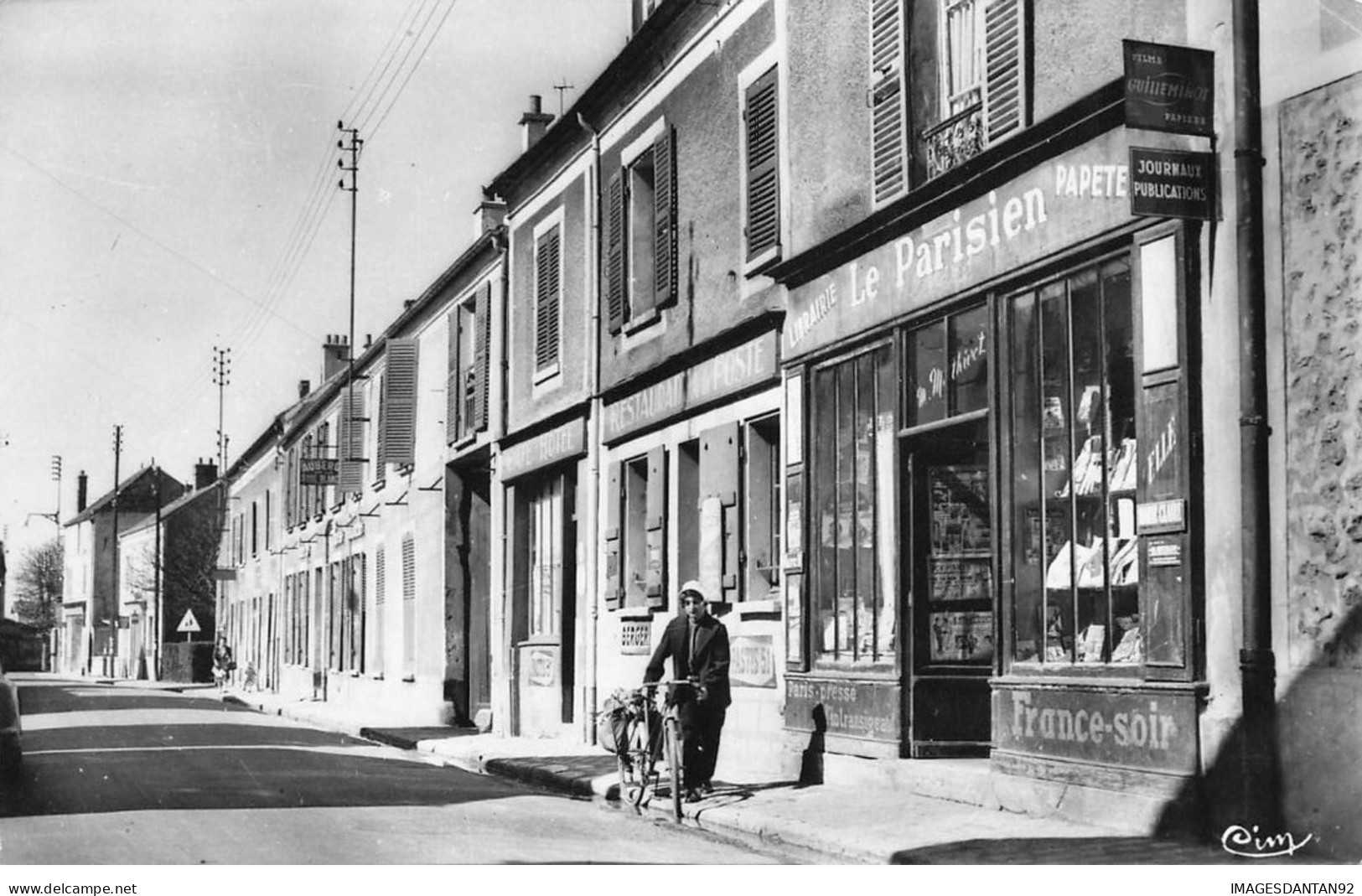 94 MANDRES #21894 RUE GENERAL LECLERC LIBRAIRIE LE PARISIEN FRANCE SOIR - Mandres Les Roses