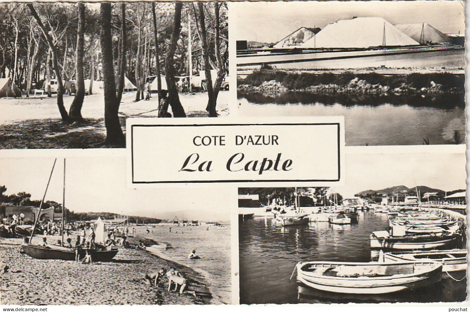 XXX -(83) LA CAPTE - CARTE MULTIVUES - EDIT. ARIS , BANDOL - 2 SCANS - Hyeres