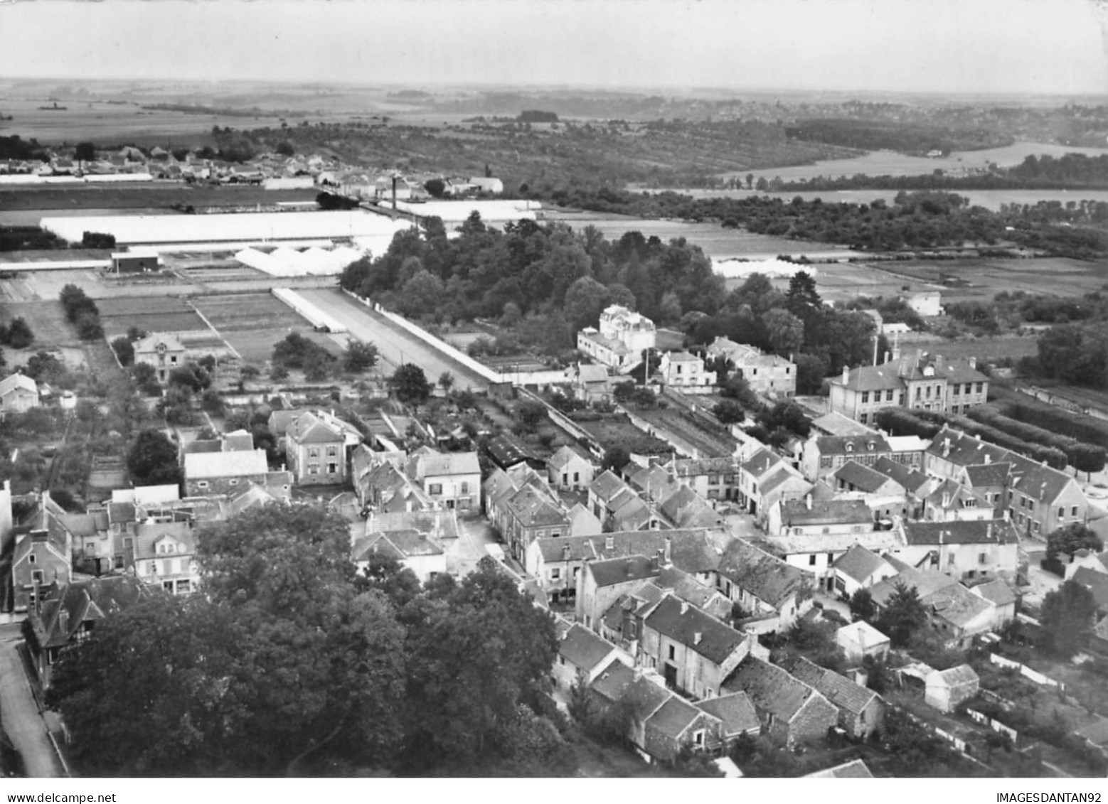 94 MANDRES #21902 VUE AERIENNE LE CENTRE - Mandres Les Roses