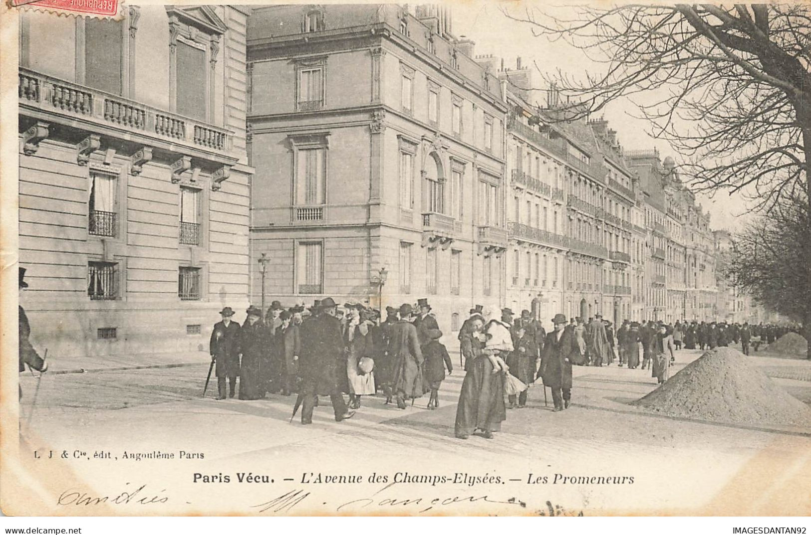 75 PARIS  #22588 AVENUE CHAMPS ELYSEES PROMENEURS - Otros & Sin Clasificación