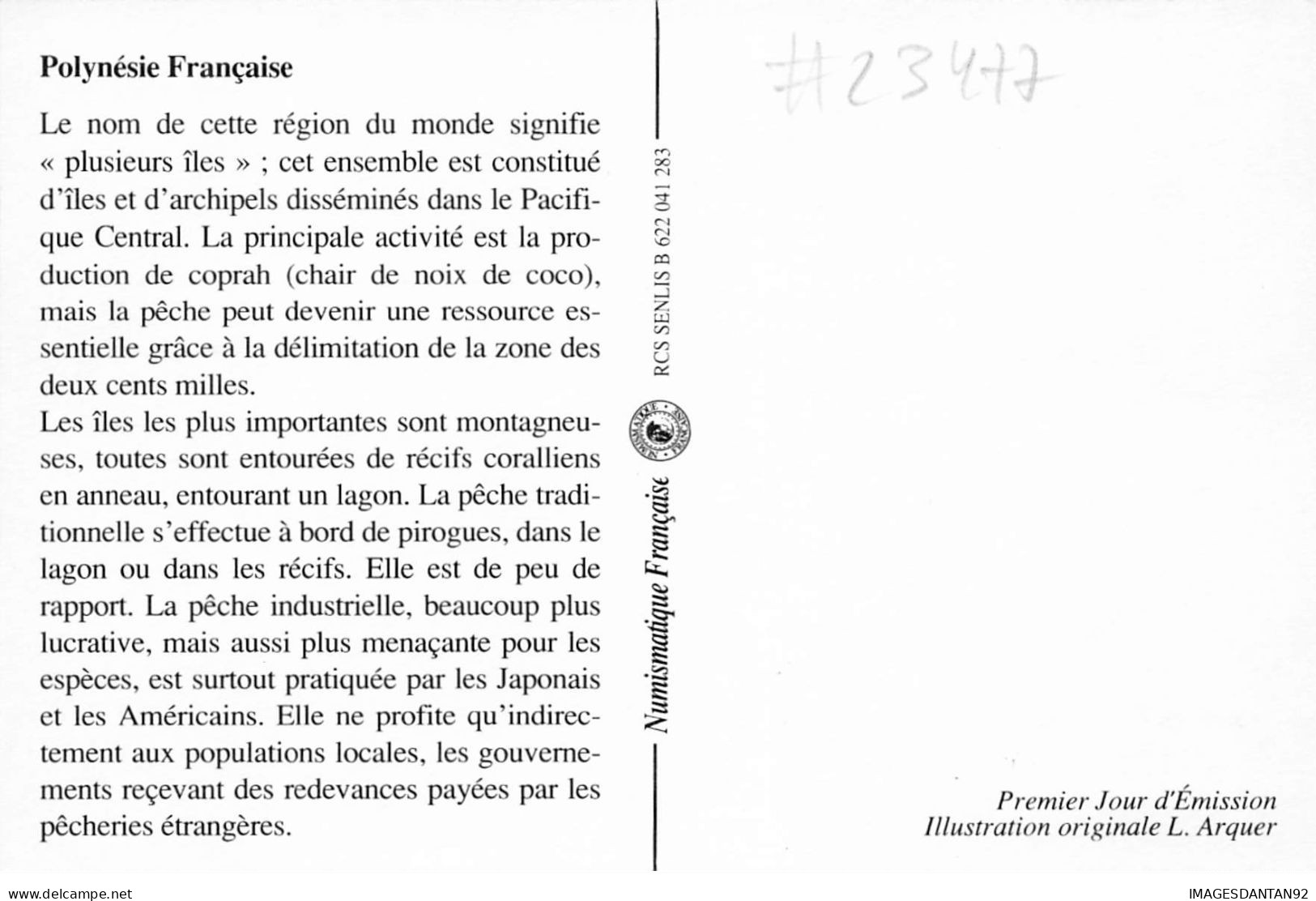 CARTE MAXIMUM #23477 POLYNESIE FRANCAISE PAPEETE 1992 PECHE COULEUR LAGON - Tarjetas – Máxima