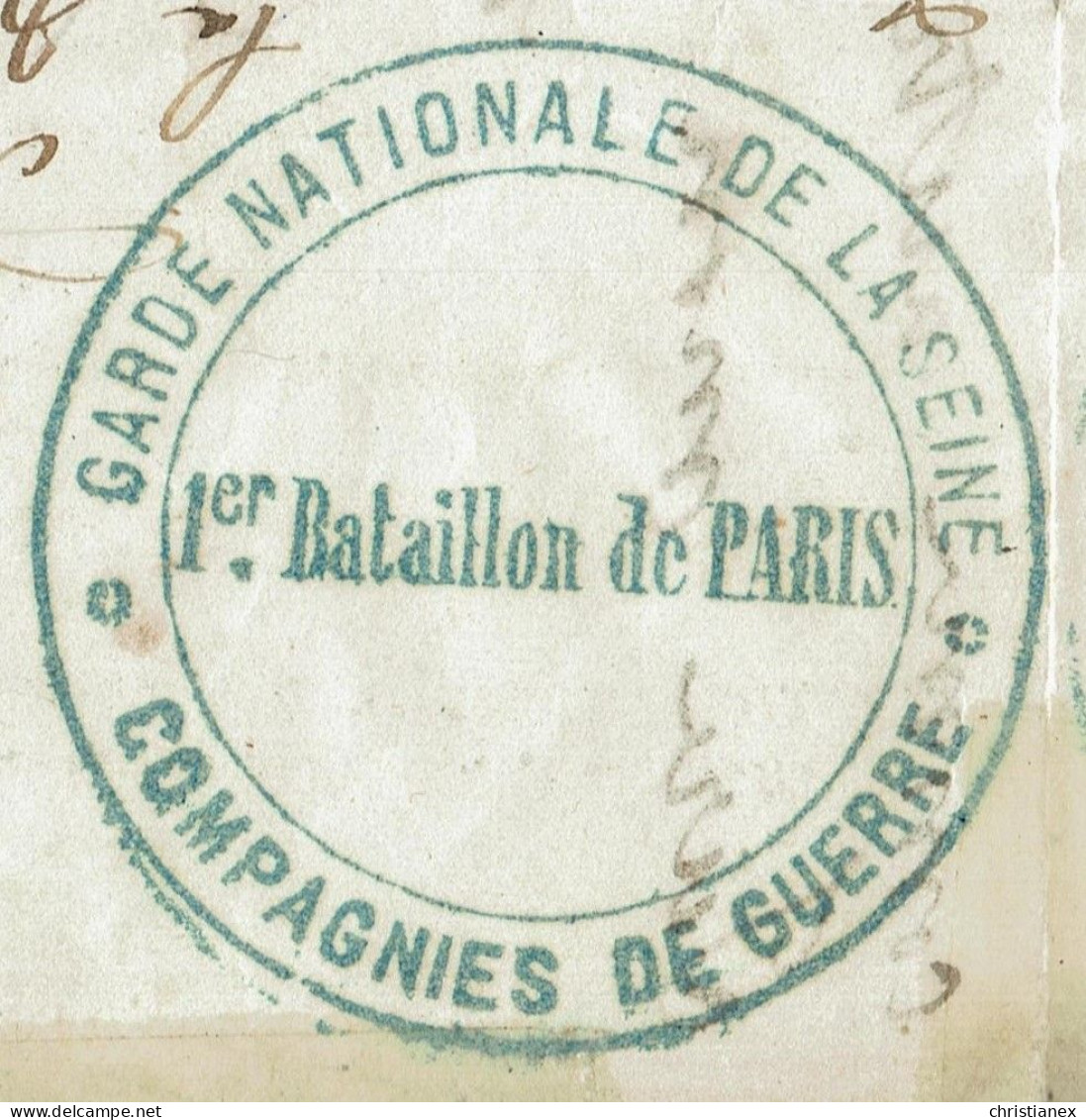 LE POSTE DE PARIS Certain -  BALLON MONTE YT N°29/Et. Le 17-1-71 Sur DEPECHE BALLON N° 24 Pour LONDRES - Garde Nationale - Oorlog 1870