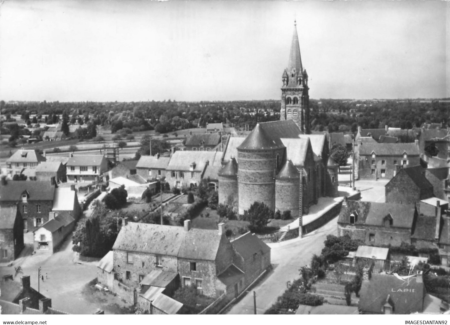 35 SAINT PERE MARC EN POULET #27460 EGLISE VUE AERIENNE - Otros & Sin Clasificación