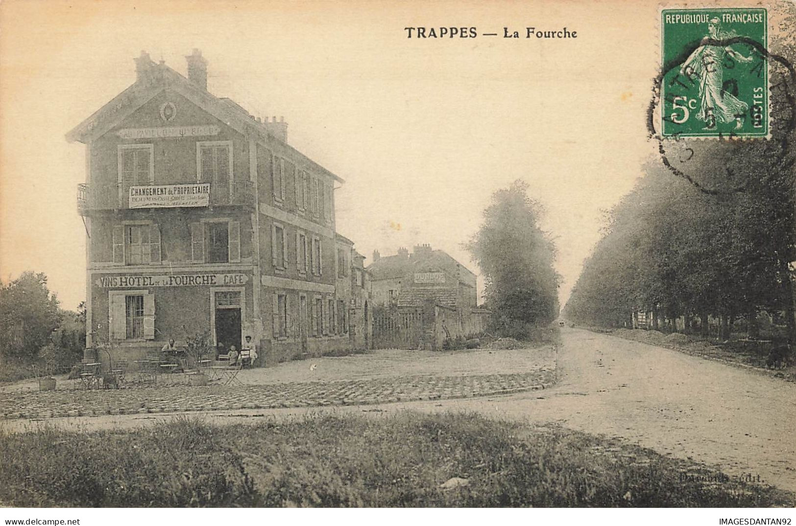 78 TRAPPES #24397 LA FOURCHE HOTEL DE LA FOURCHE CAFE VINS - Trappes