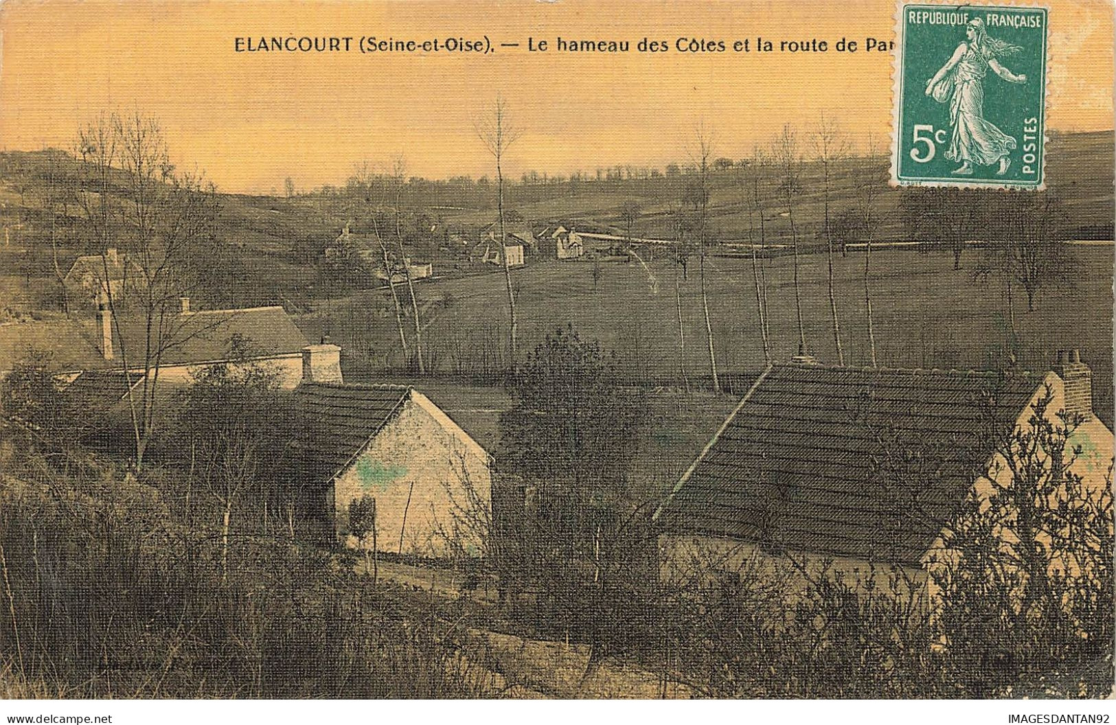 78 ELANCOURT #23874 HAMEAU DES COTES ET ROUTE DE PARIS CARTE TOILEE - Elancourt