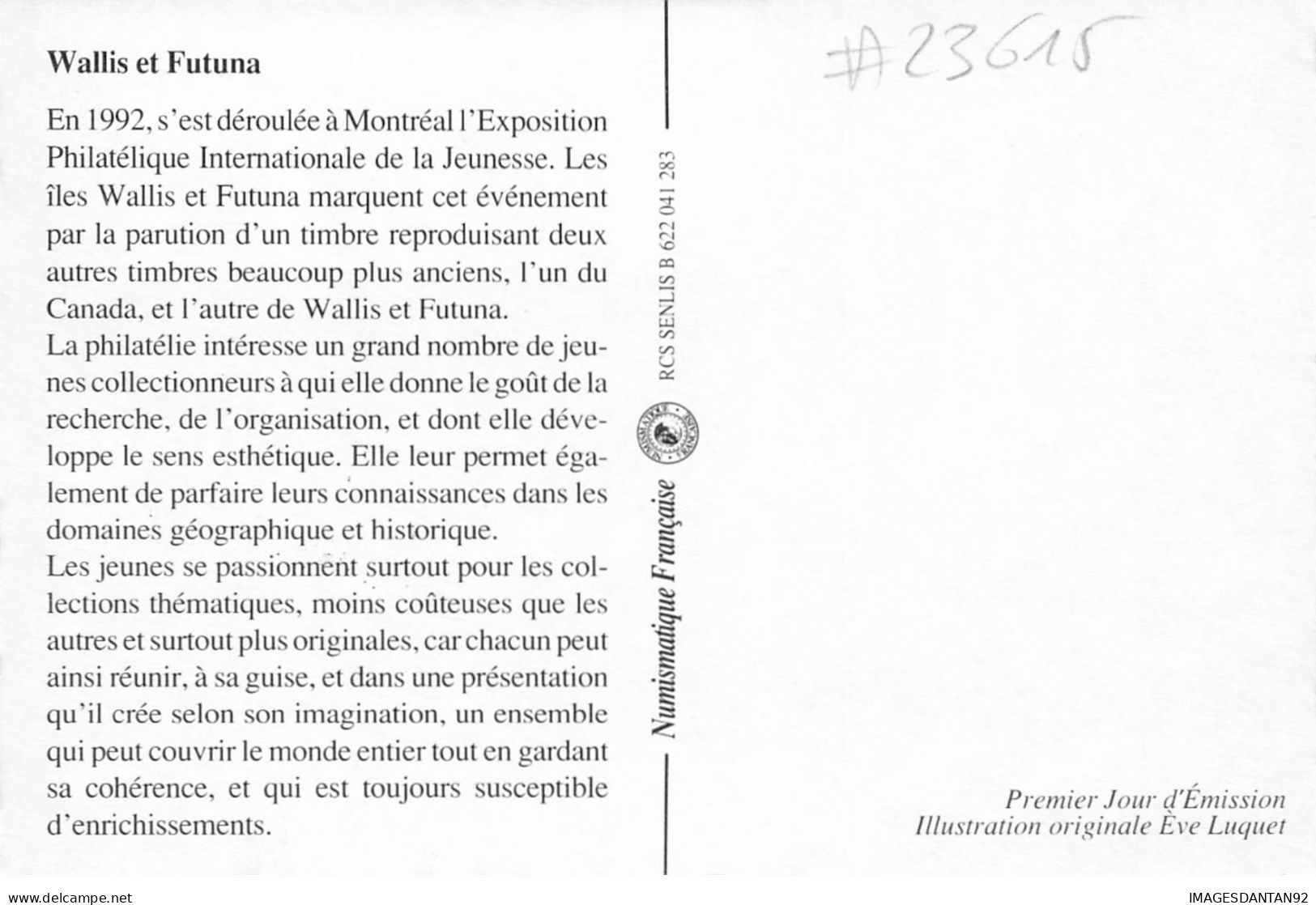 CARTE MAXIMUM #23615 WALLIS ET FUTUNA MATA UTU 1992 EXPOSITION JEUNESSE A MONTREAL CANADA - Maximum Cards