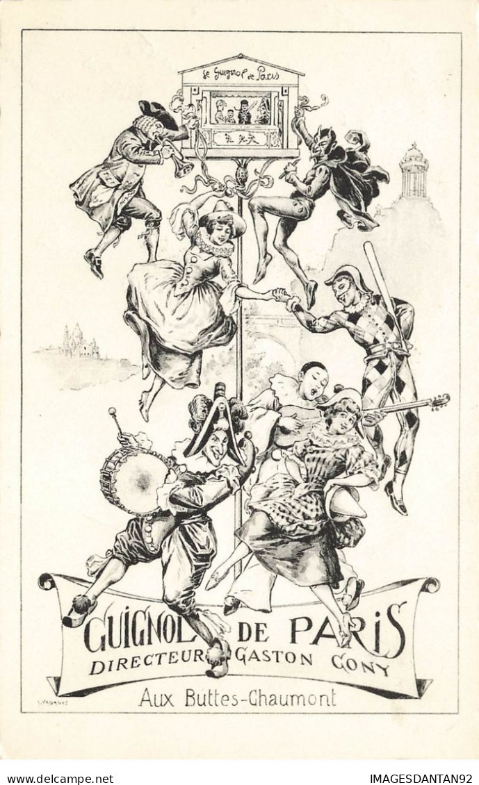 75 PARIS 19 #22952 BUTTES CHAUMONT GUIGNOL DE PARIS ILLUSTRATION PUB - Paris (19)
