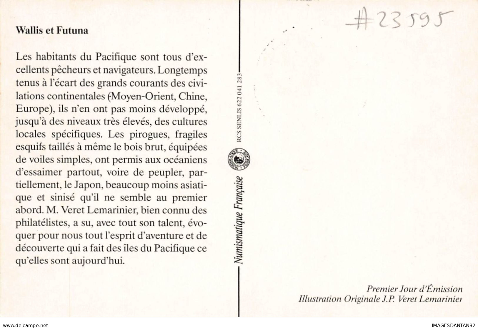 CARTE MAXIMUM #23595 WALLIS ET FUTUNA MATA UTU 1990 PIROGUE WALLISIENNE - Maximum Cards