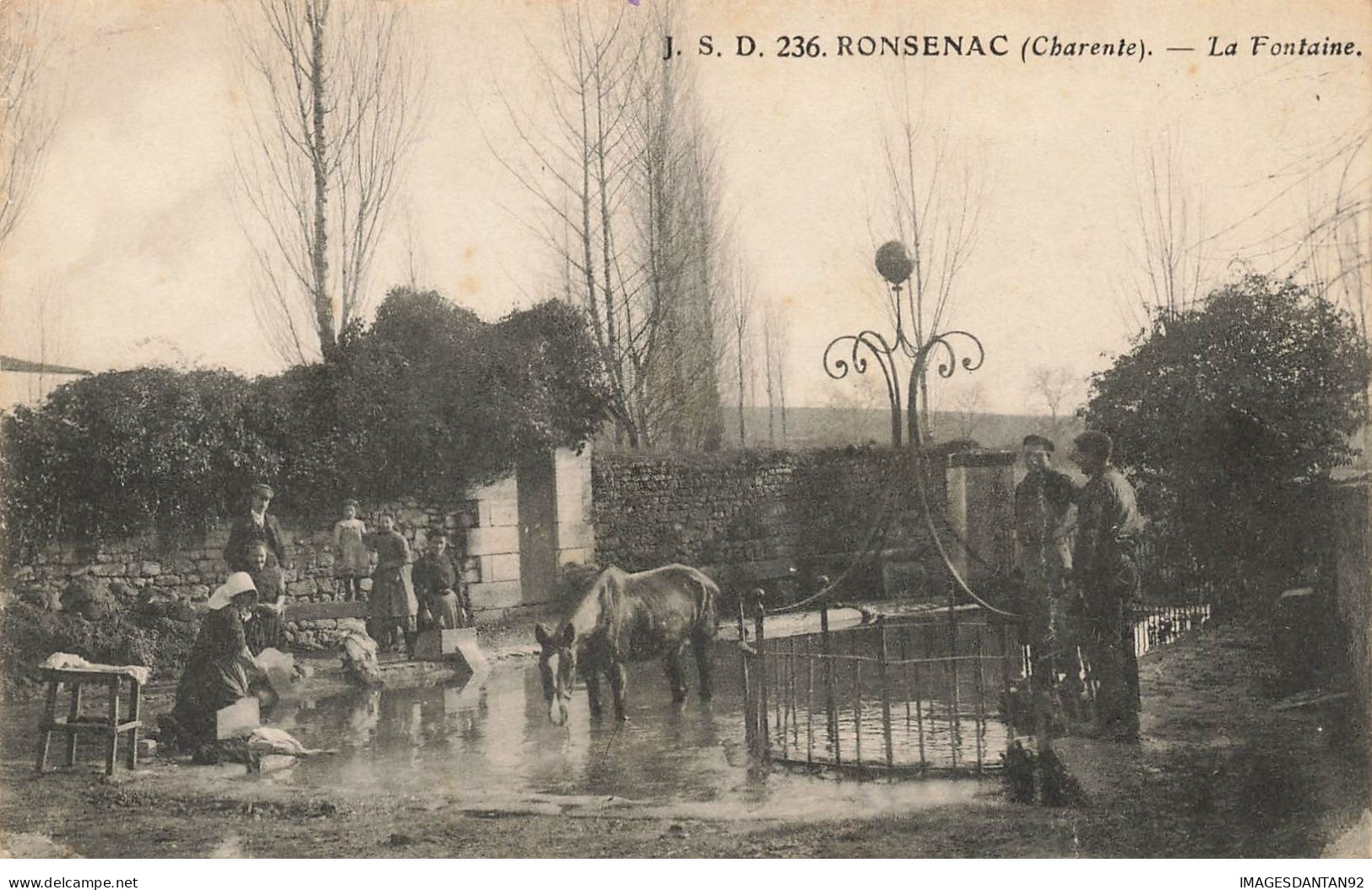 16 RONSENAC #23164 LA FONTAINE LAVANDIERE LAVOIR - Otros & Sin Clasificación