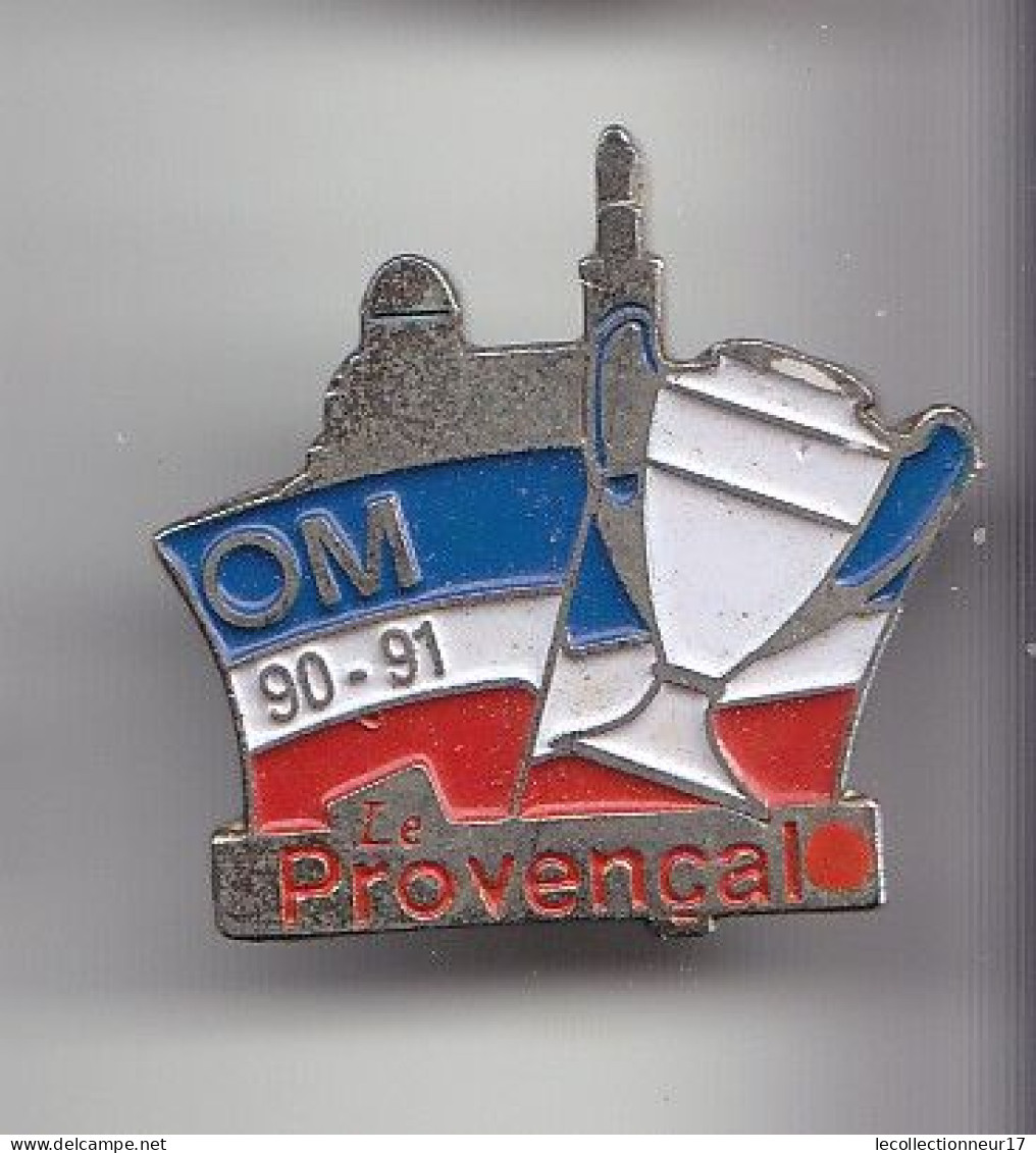 Pin's Football OM 90-91 Le Provençal Réf 6145 - Voetbal