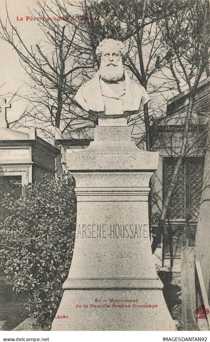 75 PARIS 20 #22921 CIMETIERE PERE LACHAISE MONUMENT FAMILLE ARSENE HOUSSAYE - Arrondissement: 20