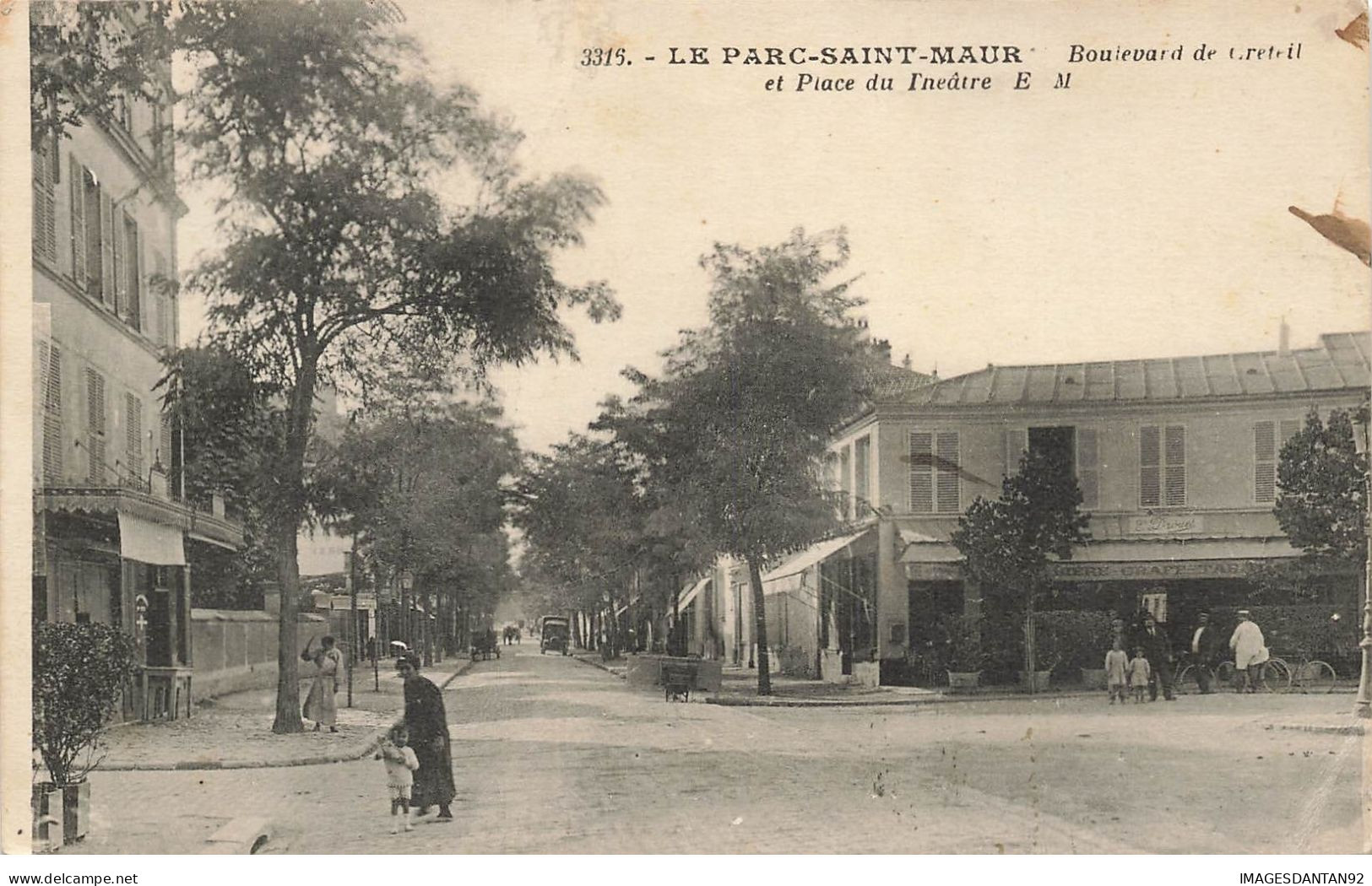 94 LE PARC SAINT MAUR  #22006 BOULEVARD CRETEIL PLACE DU THEATRE CAFE - Saint Maur Des Fosses