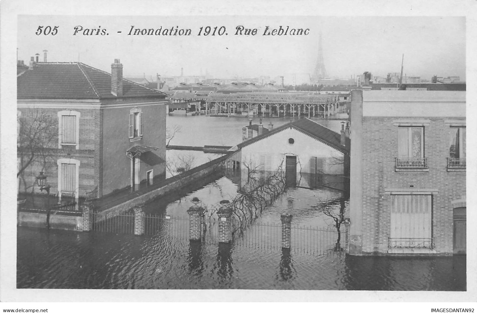 75 PARIS 15 #22738 INONDATIONS 1910 RUE LEBLANC - Paris Flood, 1910