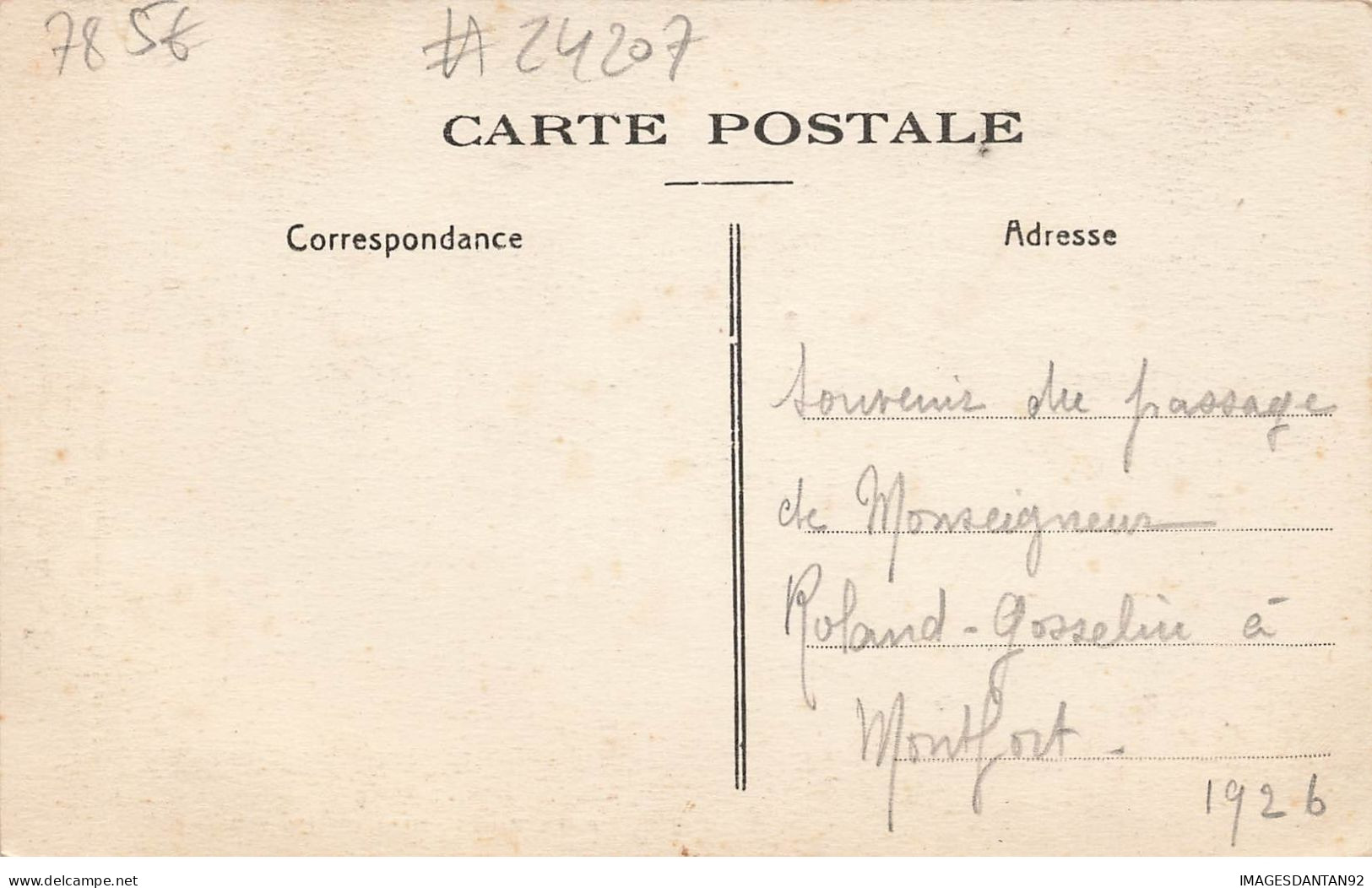 78 VERSAILLES #24207 MGR ROLAND GOSSELIN 1926 EVEQUE PORTRAIT HOMME D EGLISE - Versailles