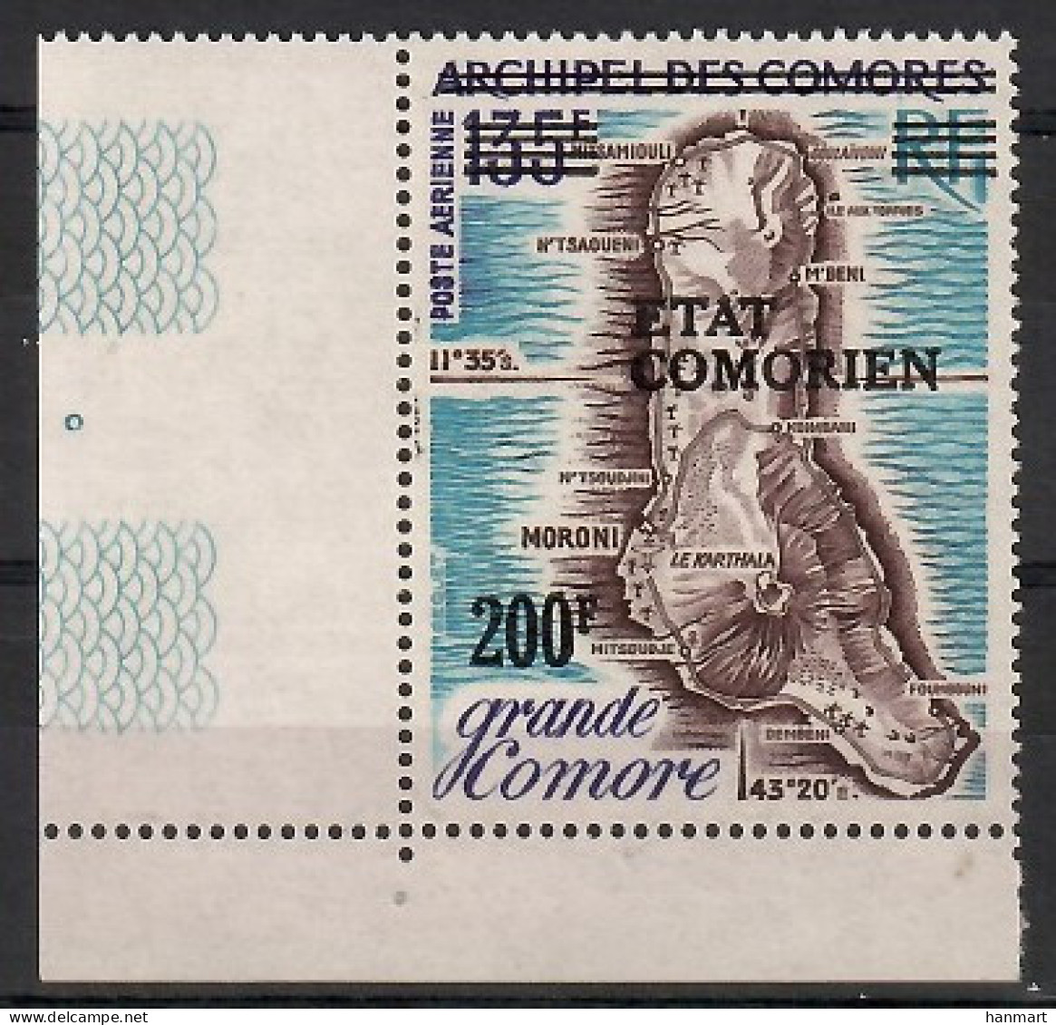 Comoros 1975 Mi 243 MNH  (ZS4 COMmar243b) - Geography