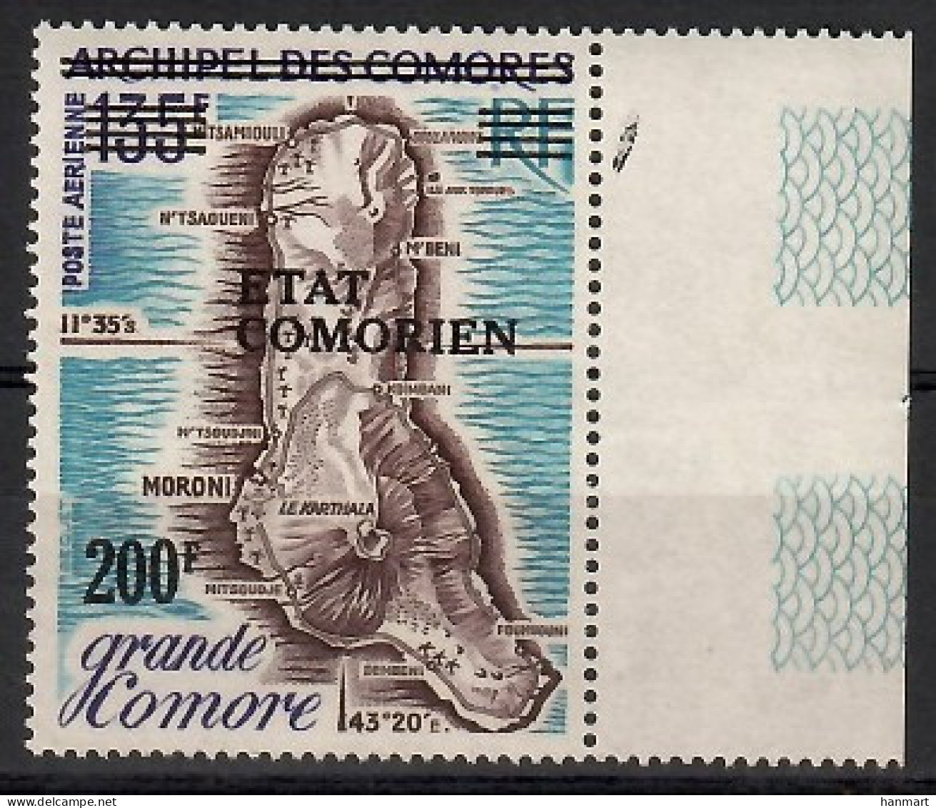 Comoros 1975 Mi 243 MNH  (ZS4 COMmar243a) - Géographie