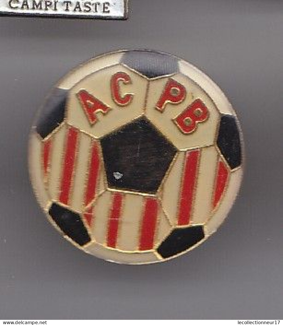 Pin's Ballon De Football AC PB Réf 6142 - Football