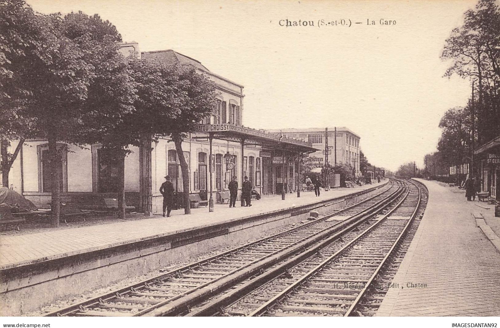 78 CHATOU #23833 LA GARE QUAIS VOIE FERREE - Chatou