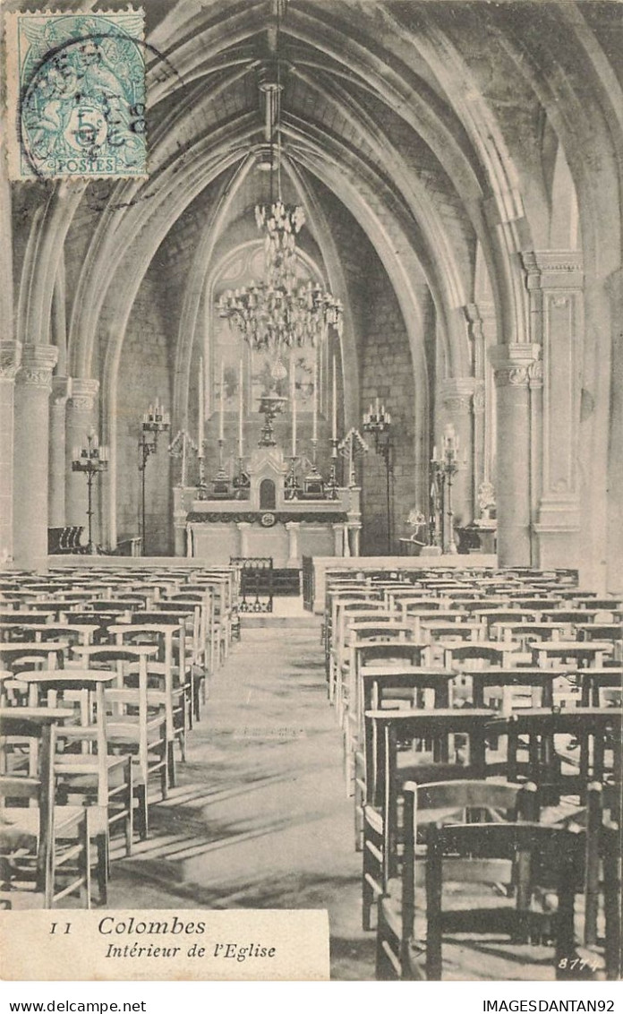 92 COLOMBES #24748 INTERIEUR EGLISE - Colombes