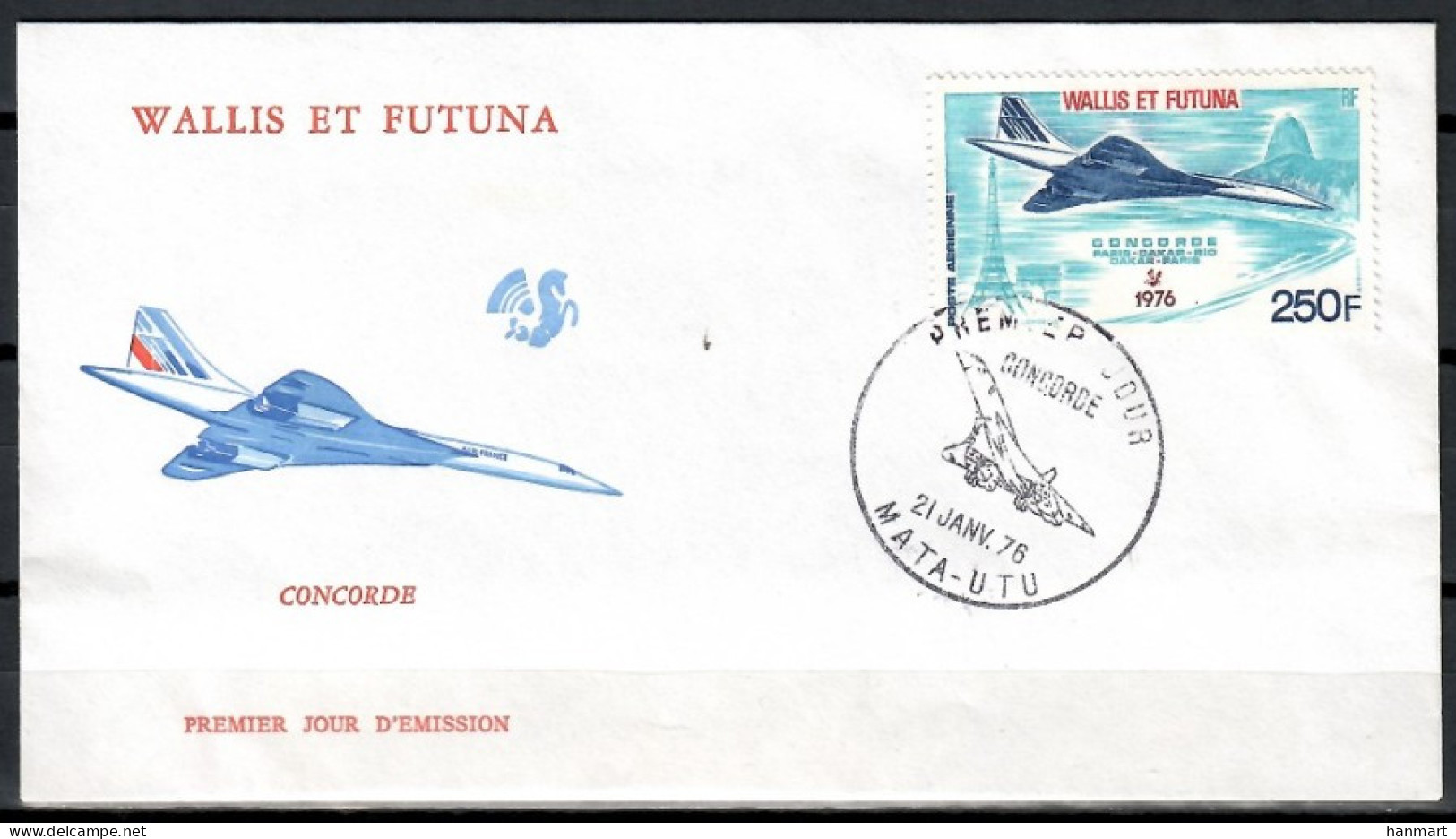 Wallis And Futuna 1976 Mi 274 FDC  (FDC ZS7 WAF274) - Other & Unclassified