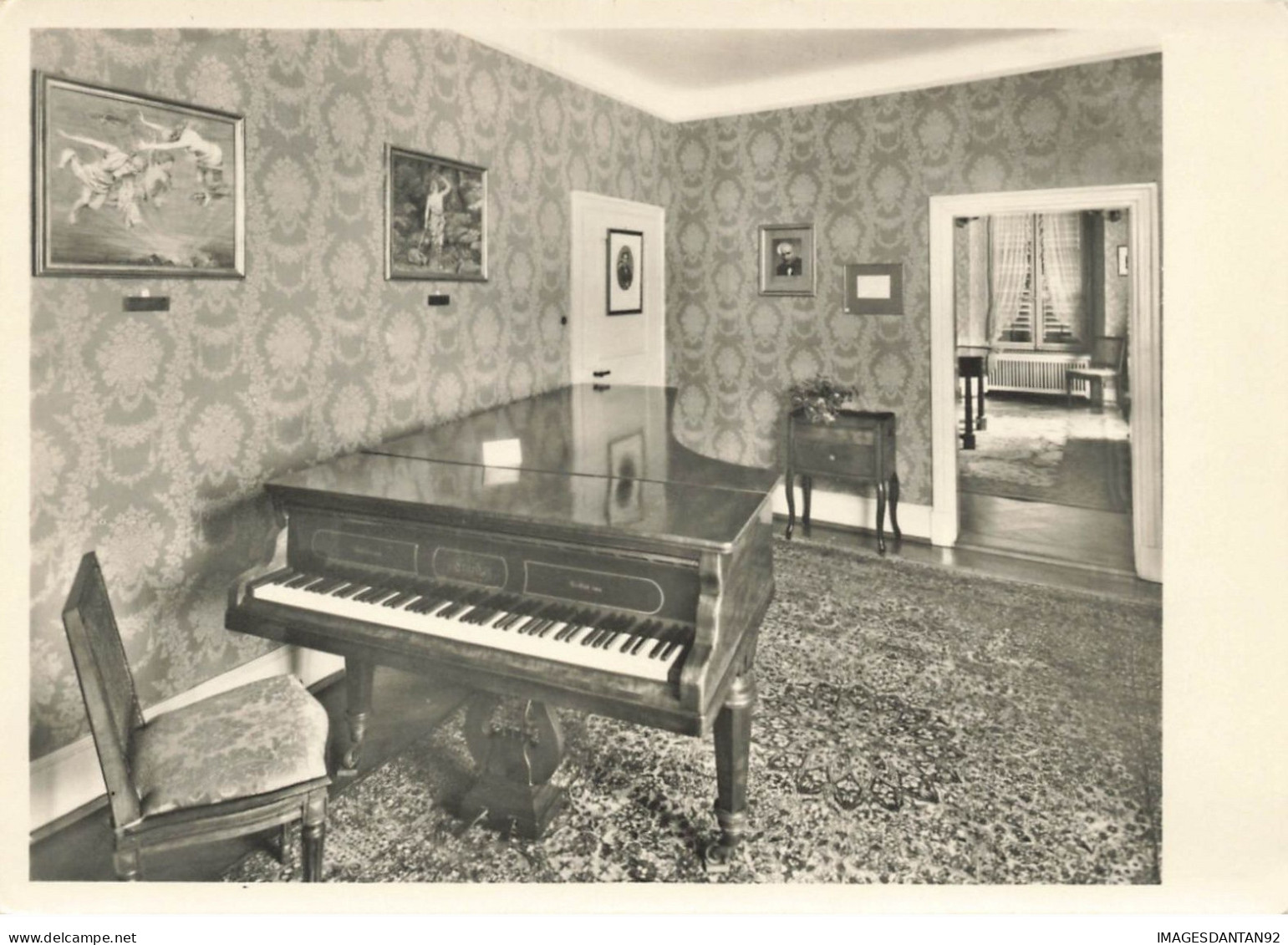 SUISSE #28404 RICHARD WAGNER MUSEUM TRIBSCHEN LUZERN ERARD FLUGEL PIANO A QUEUE - Luzern