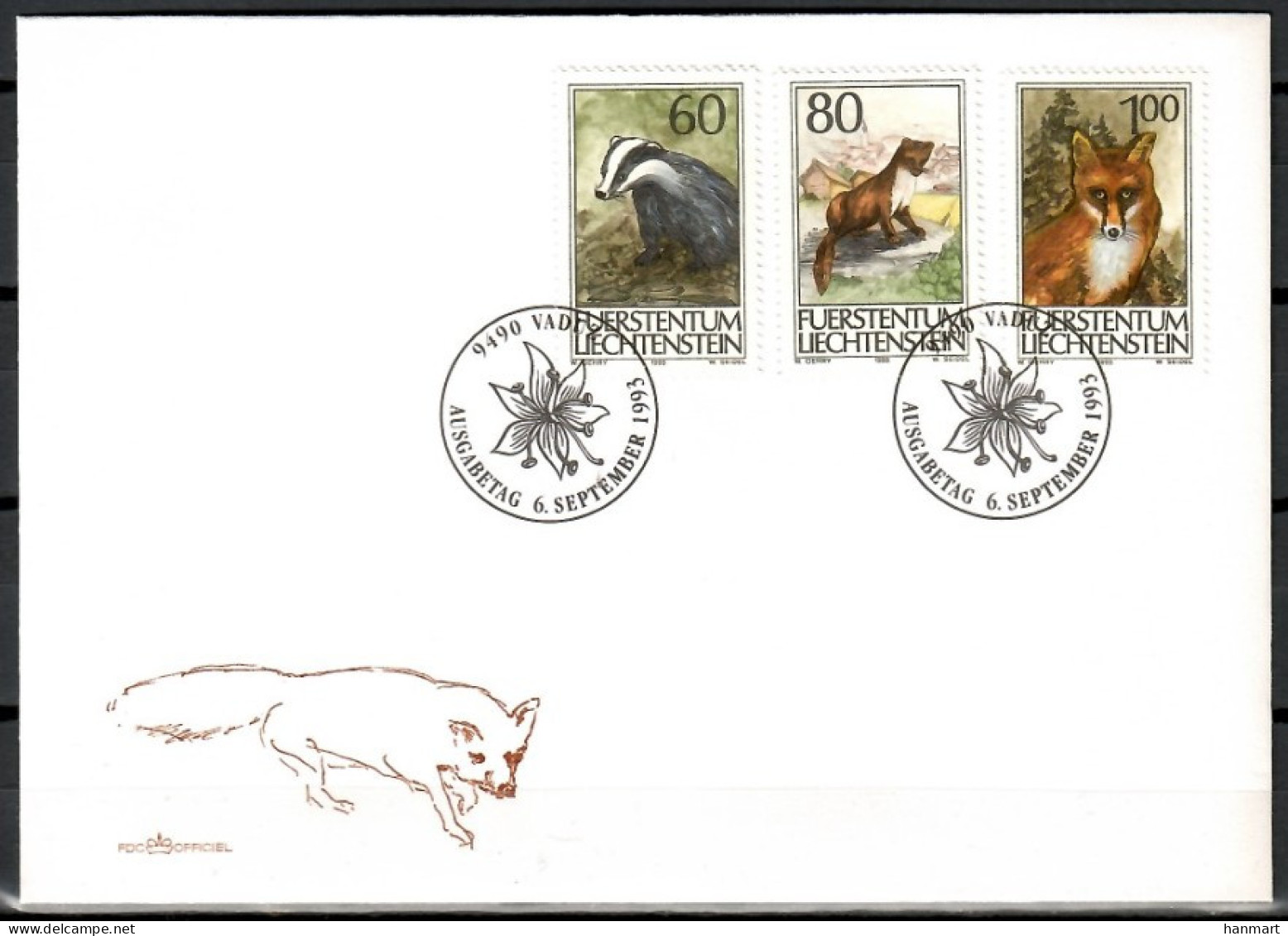 Liechtenstein 1993 Mi 1066-1068 FDC  (FDC ZE1 LCH1066-1068) - Other