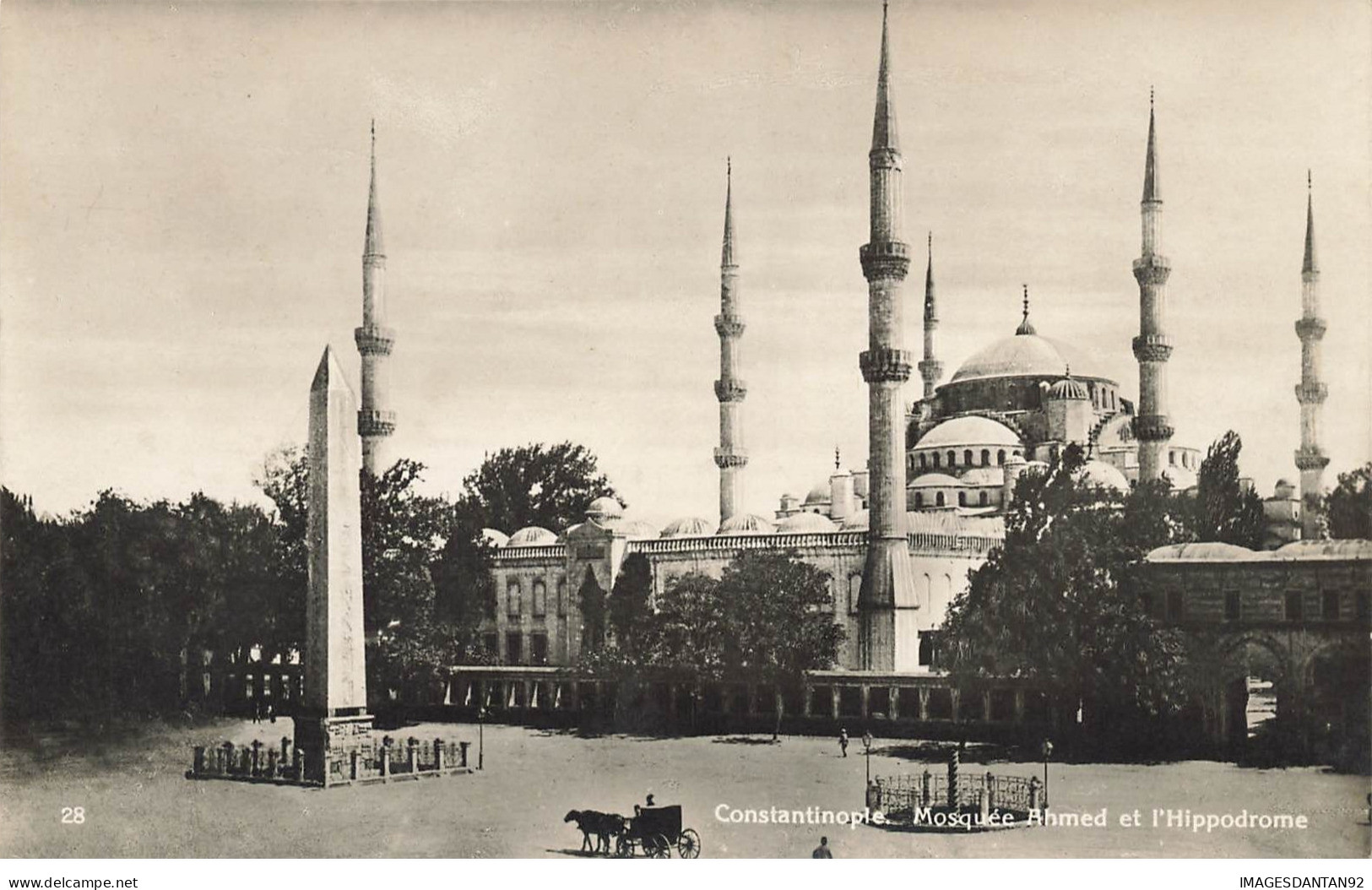 TURQUIE TURKEY TURKIYE #25558 CONSTANTINOPLE MOSQUEE AHMED ET HIPPODROME - Turkey