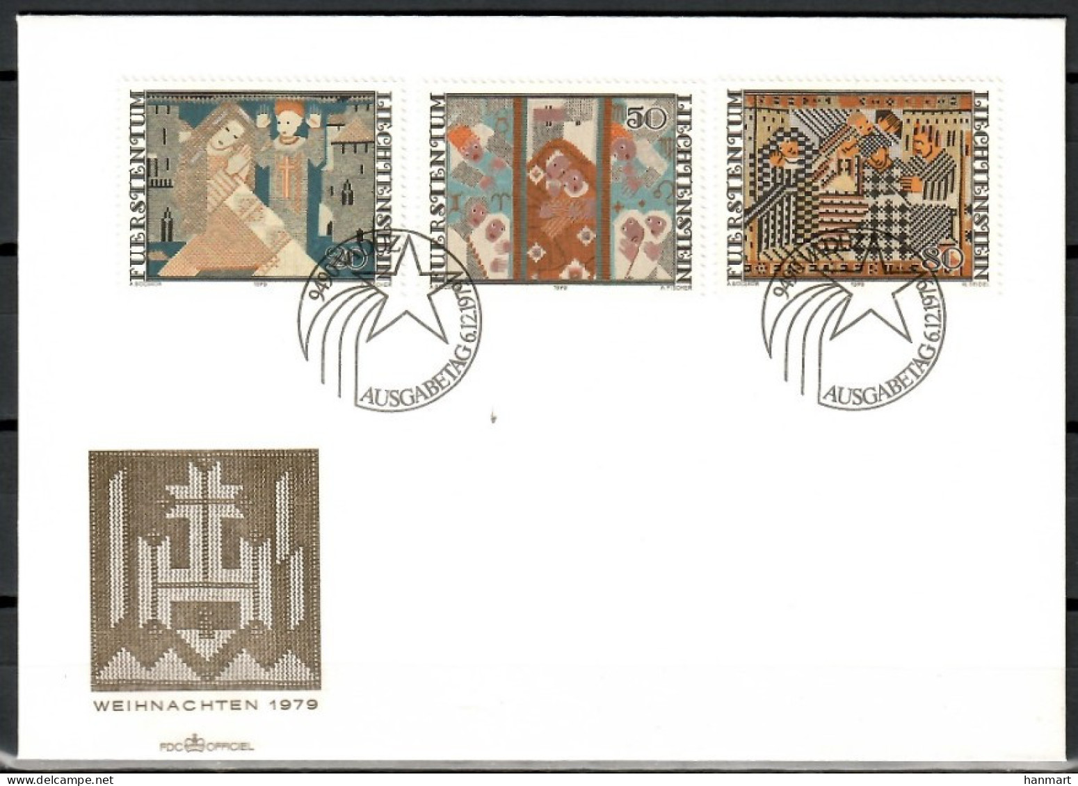 Liechtenstein 1980 Mi 738-740 FDC  (FDC ZE1 LCH738-740) - Textile