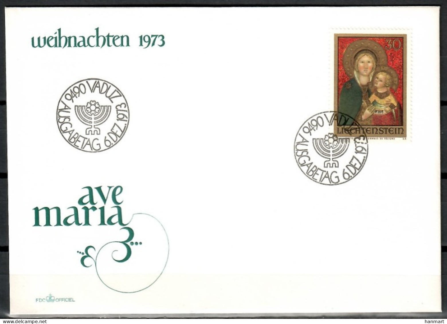 Liechtenstein 1973 Mi 595 FDC  (FDC ZE1 LCH595) - Otros