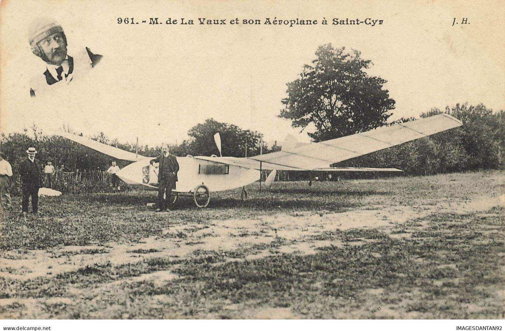 78 ST CYR L ECOLE #24127 MR DE LA VAUX ET SON AEROPLANE AVION AVIATION - St. Cyr L'Ecole